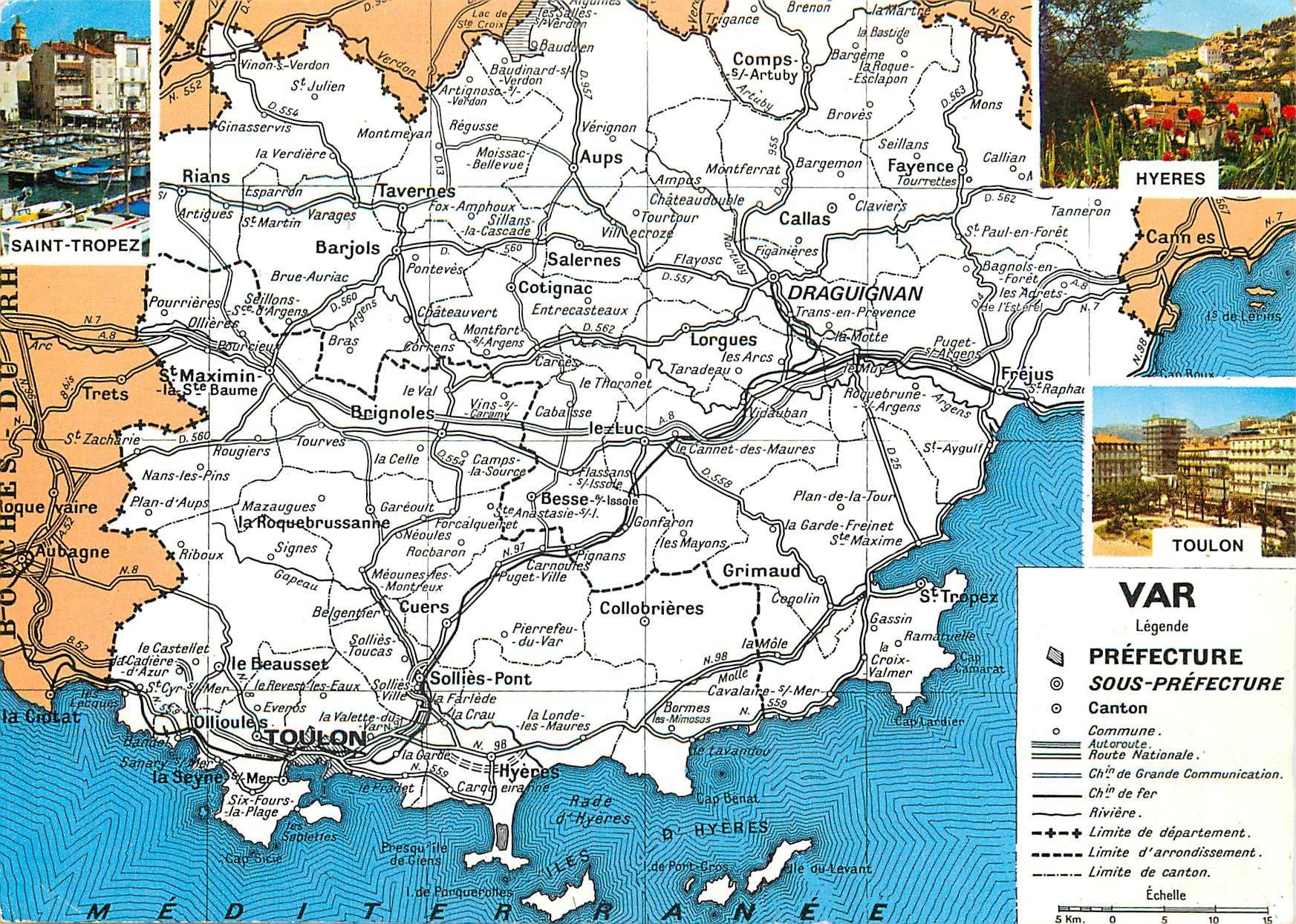 CPM En Parcourant le Var Couleurs et Lumiere de la France