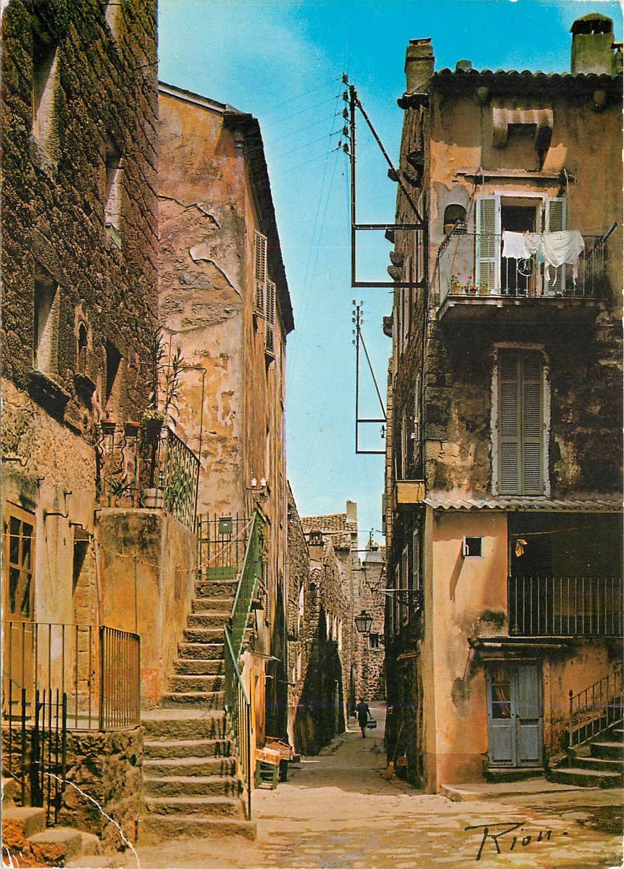 CPM La Corse inoubliable vieille Rue