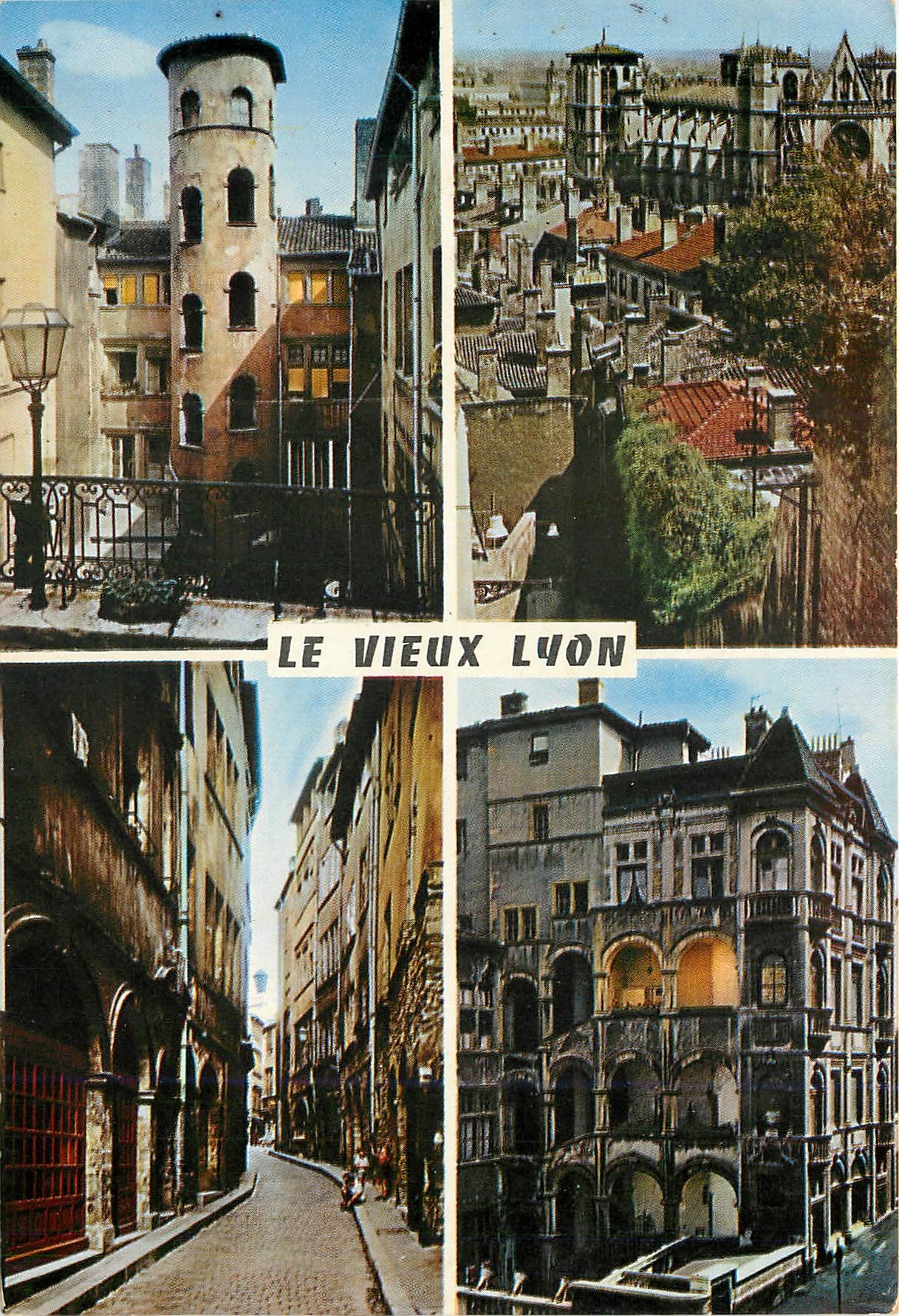 CPM Le Vieux Lyon Maison du crible Tour Saint Jean Rue Saint Georges Maison Henri IV