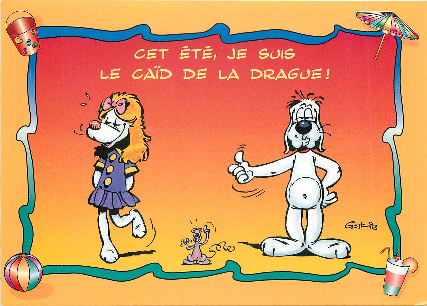 CPM Cet Ete je suis le Caid de la Drague Gotlib Gai Luron