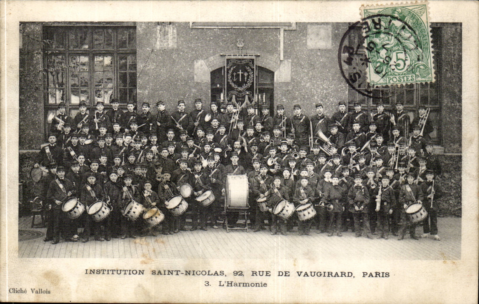 Paris CPA Institution 92 rue de Vaugirard Saint Nicolas the 14th harmony Music