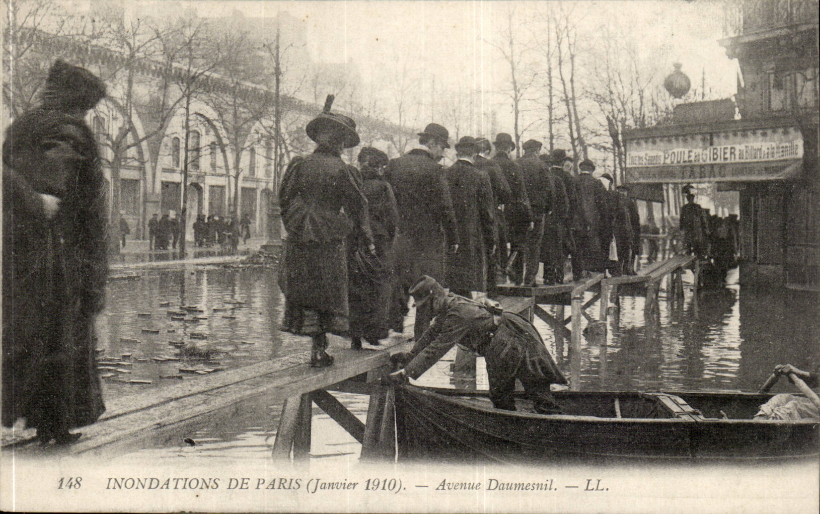 Paris CPA Floods of Paris (January 1910) Which occurred Daumesnil