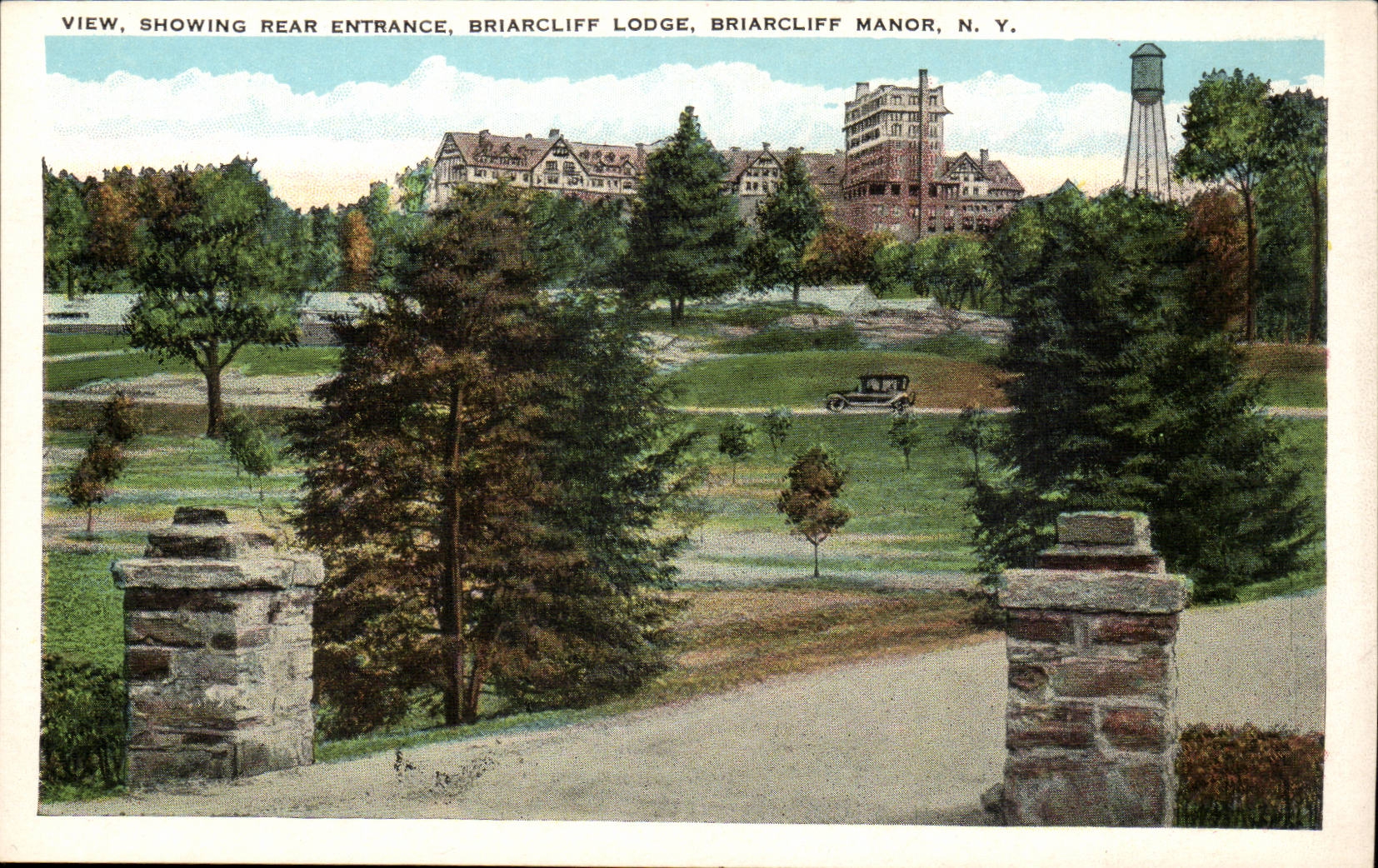 the United States CPA View Showing Rear Fan-in Briarcliff Lodge New York