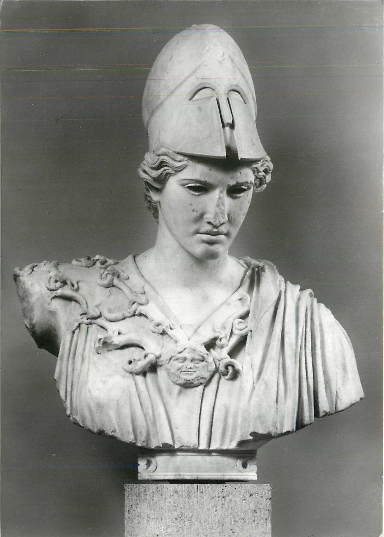 CPM Munchen Glyptothek Athena Buste Romische Kopie 