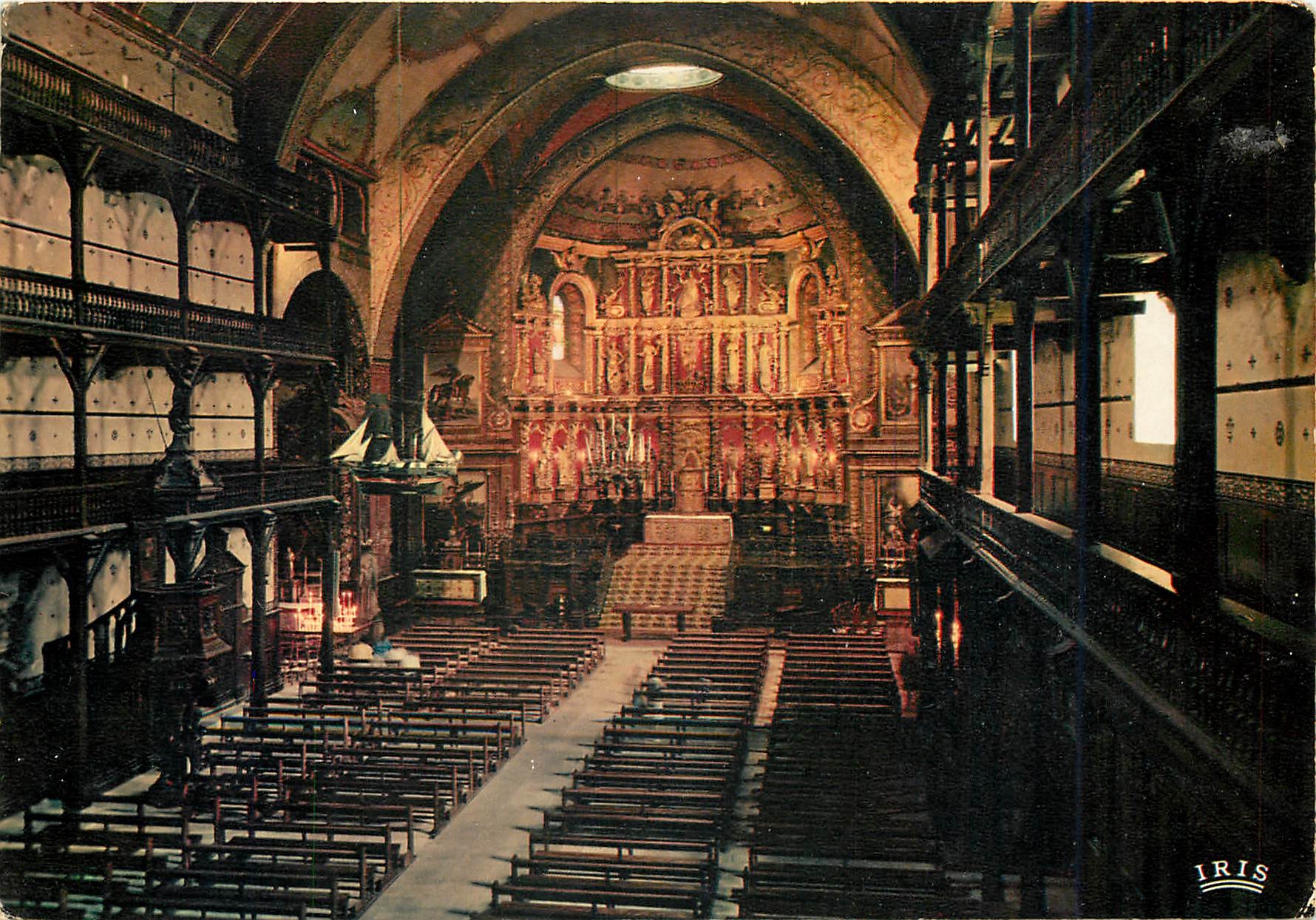 CPM St Jean de Luz B Pyr Eglise ou eut lieu le mariage de Louis XIV et de l'infante d'Espagne Maria