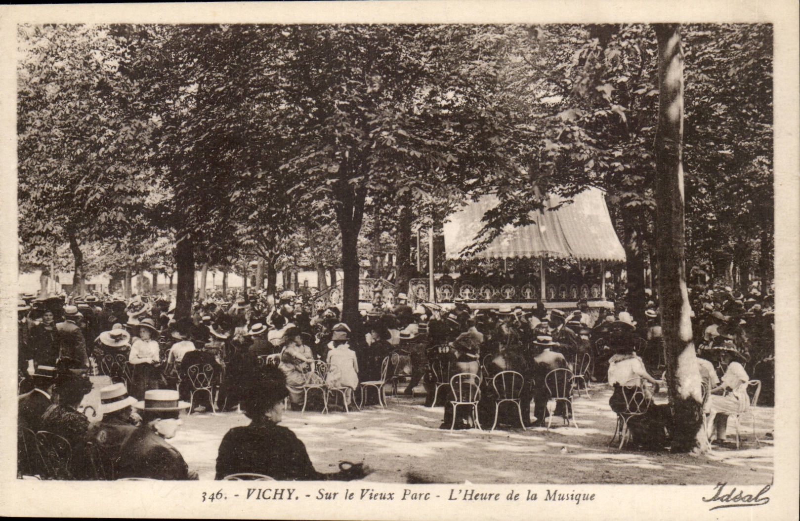 Vichy-Sur le Vieux Parc-L'Heure de la Musique-CPA