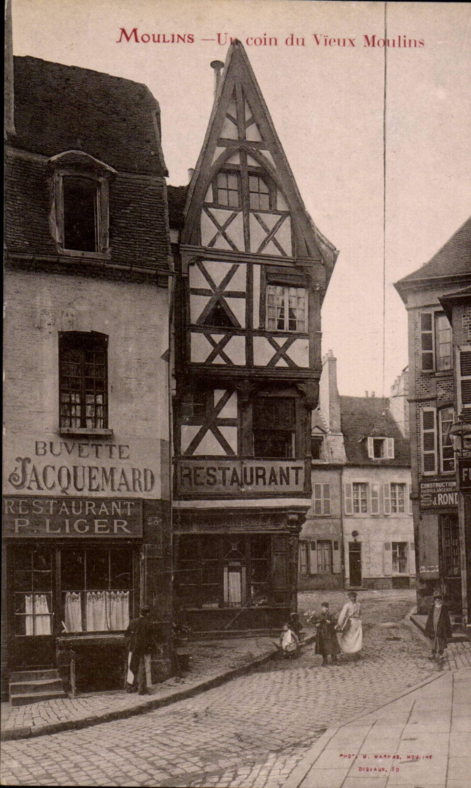 Mills-A Corner of Old man Moulins - CPA Refreshment bar Jacquemard Liger Nice shot
