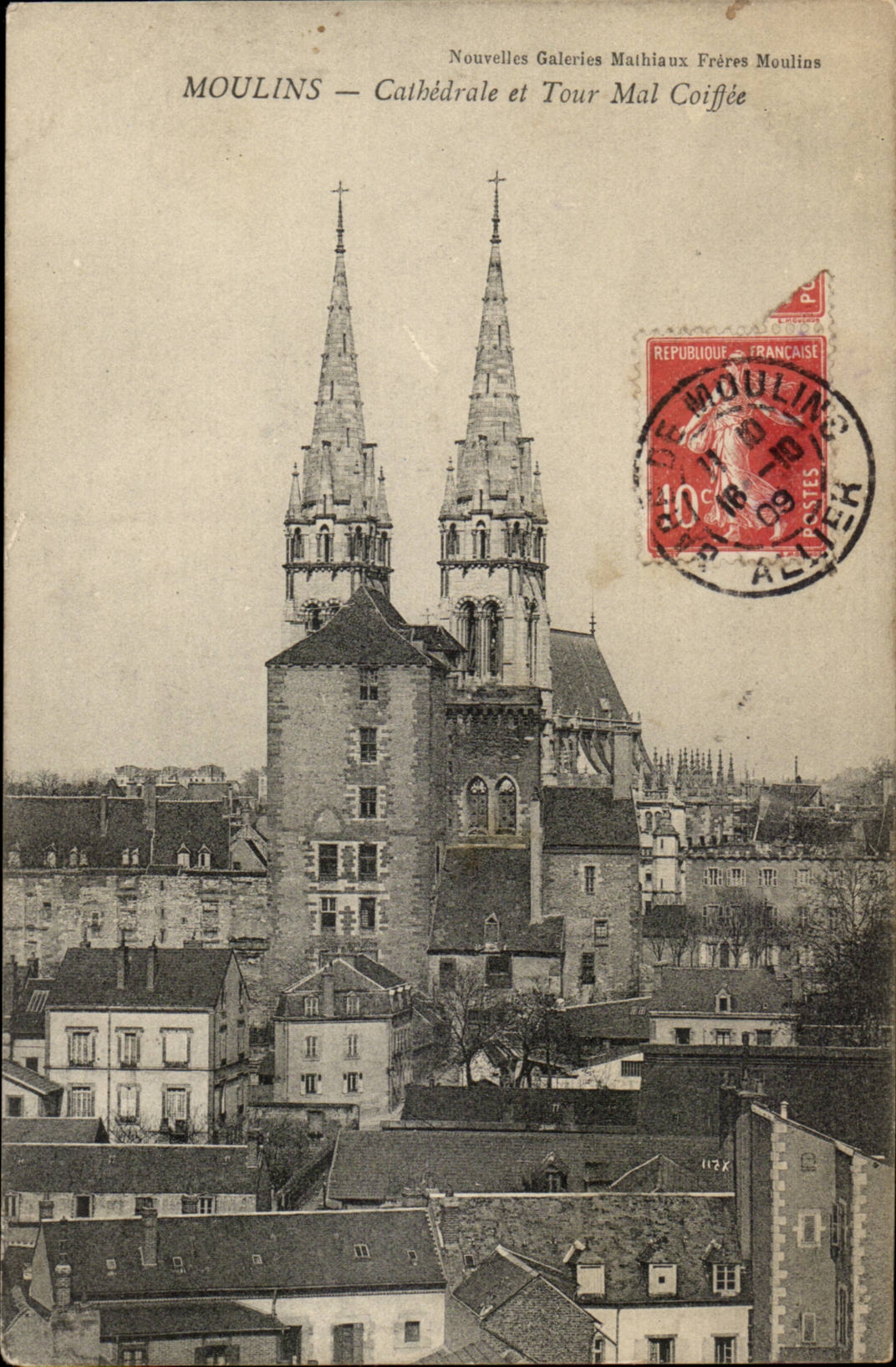 Mill-cathedral and Turn badly Coiflee - CPA