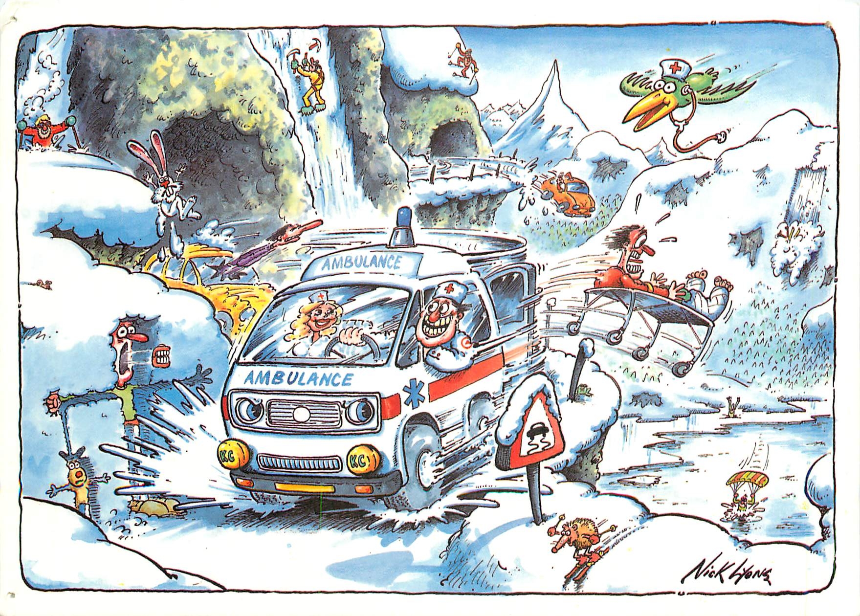 CPM Drawn by Nick Lions Ambulance