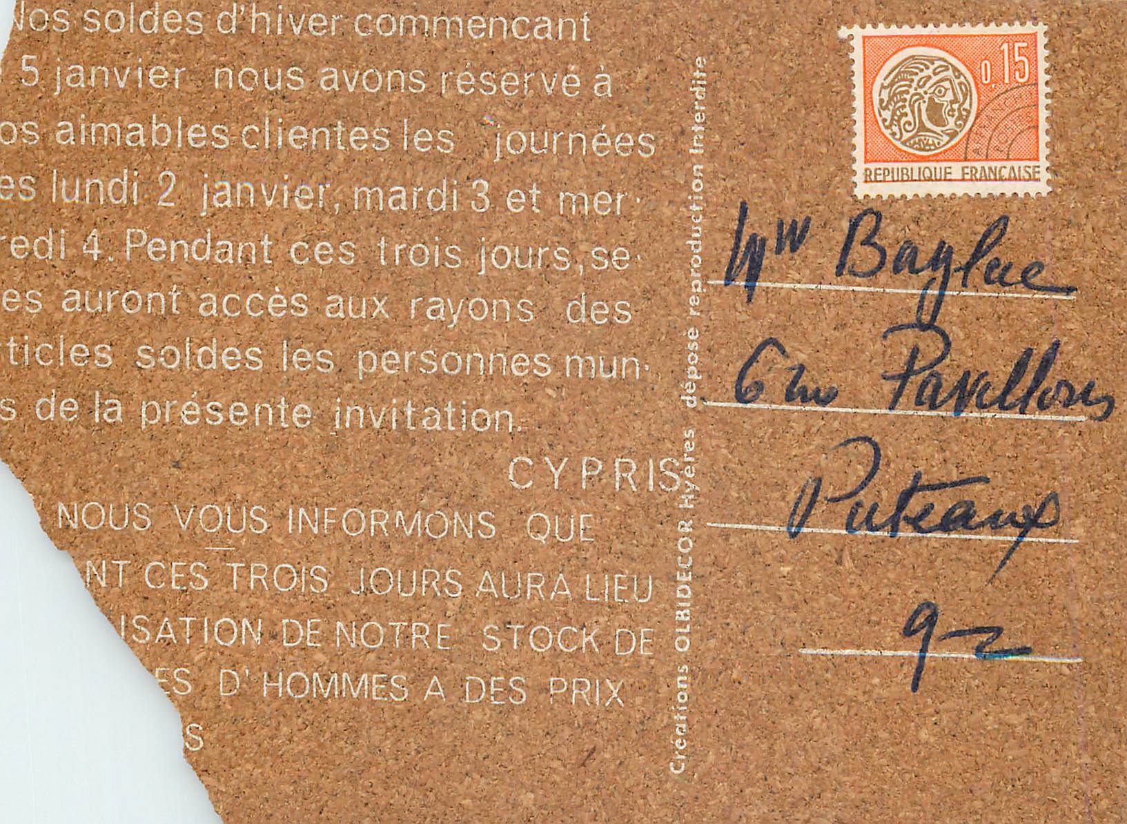 CPM Soldes La boutique est ouverte sans interruption Sypriscypr Rue de Sevres Paris