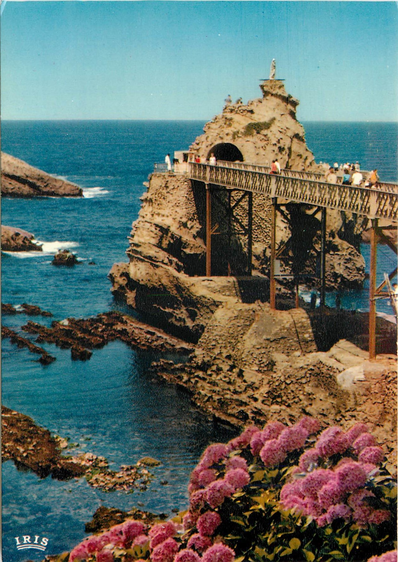 CPM Biarritz Le Rocher de la Vierge 