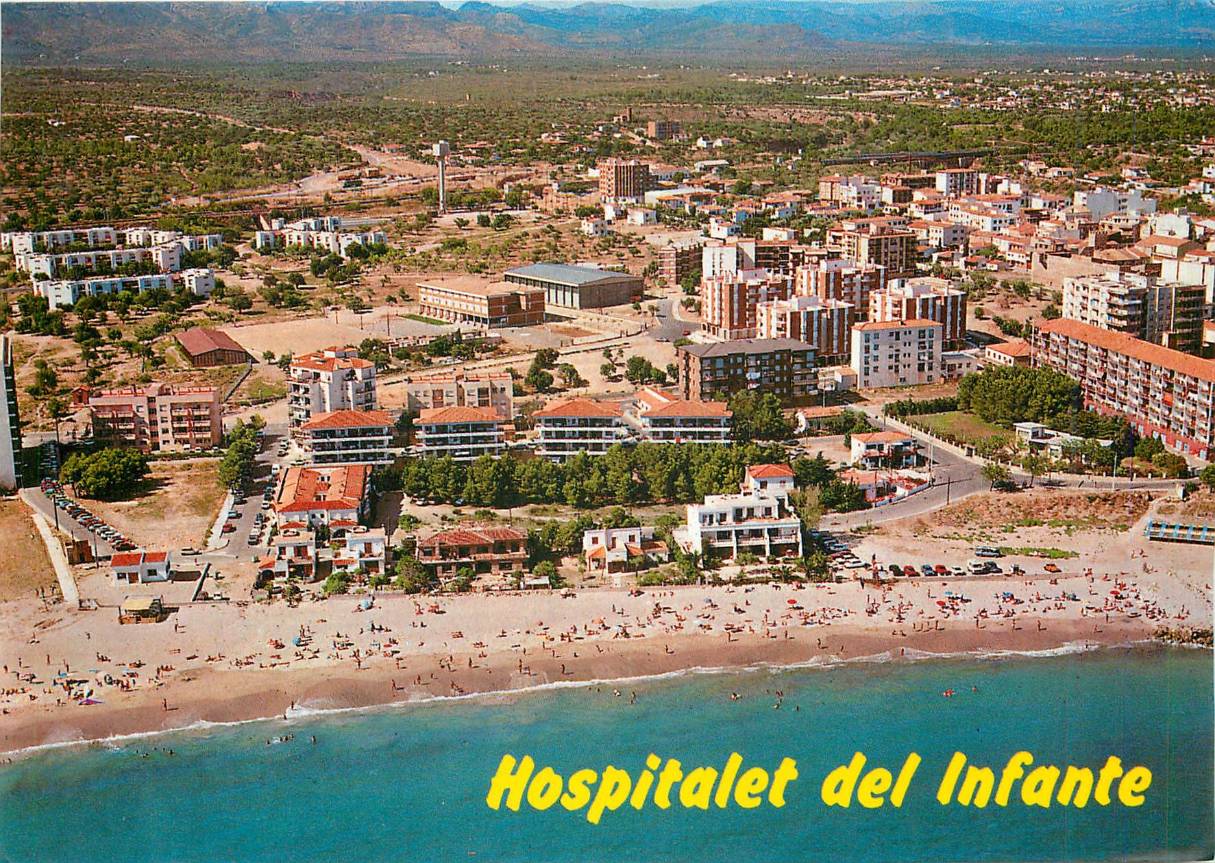 CPM Costa Dorada Tarragona Hospitalet del Infante Plage et Vue partielle
