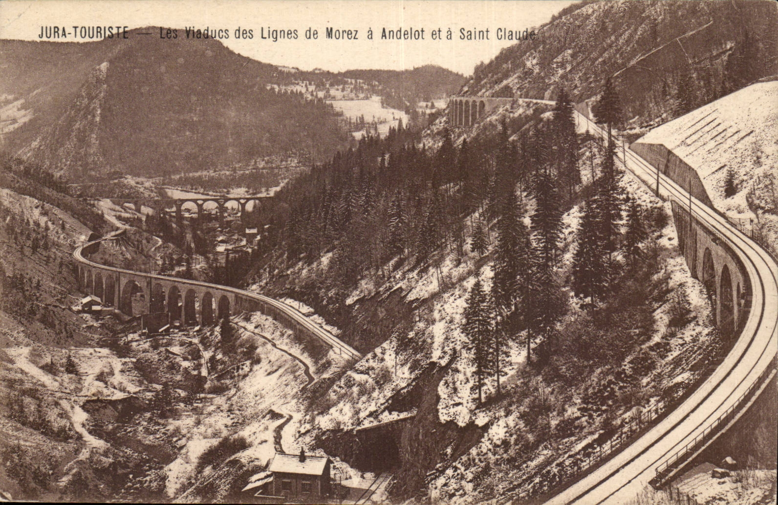 The Jura - Tourist the Viaducts of the Lines of Morez has Andelot and has St-Claude-CPA