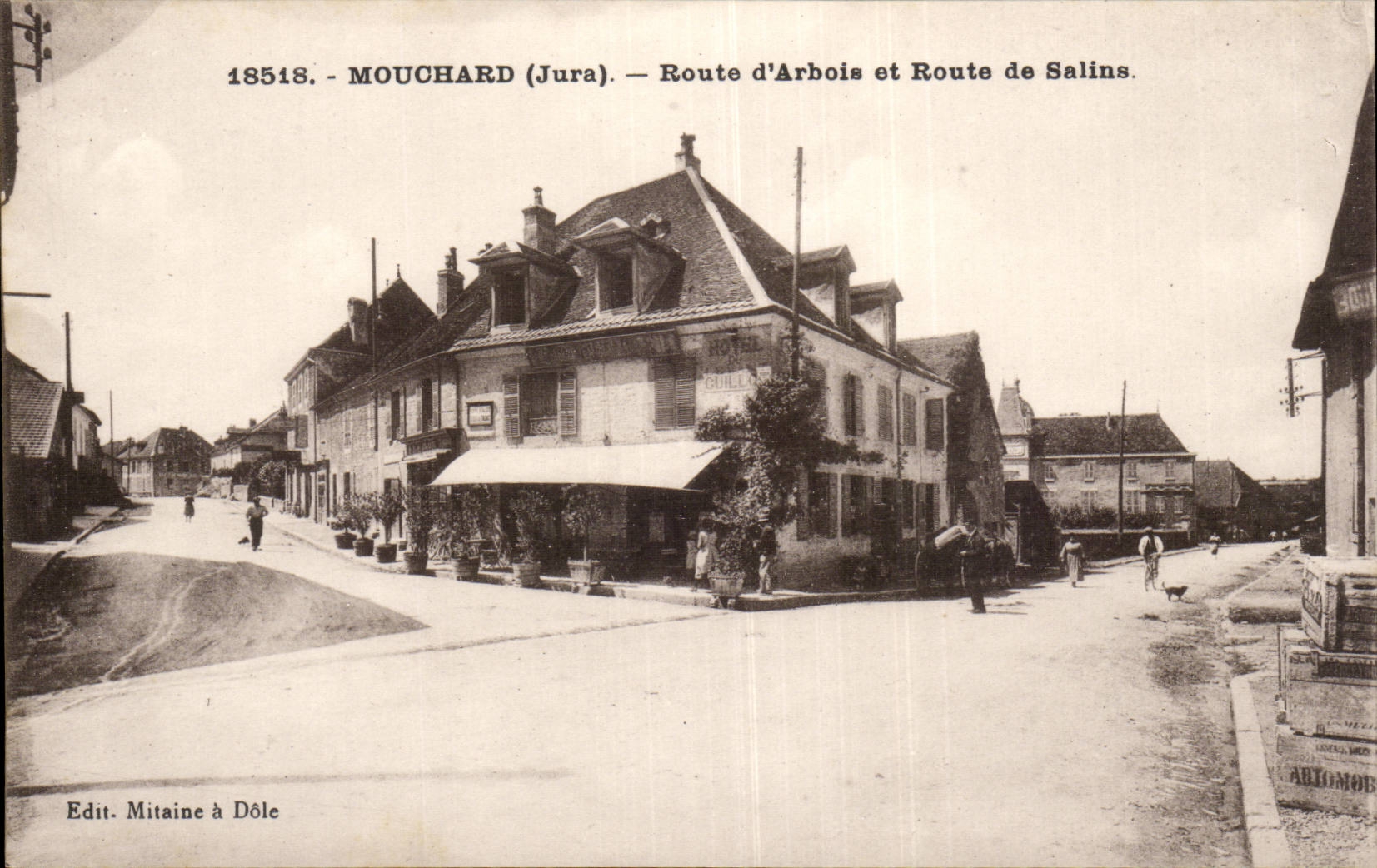 Informer the Jura Road of Alpine laburnum and Road the Saline ones - CPA