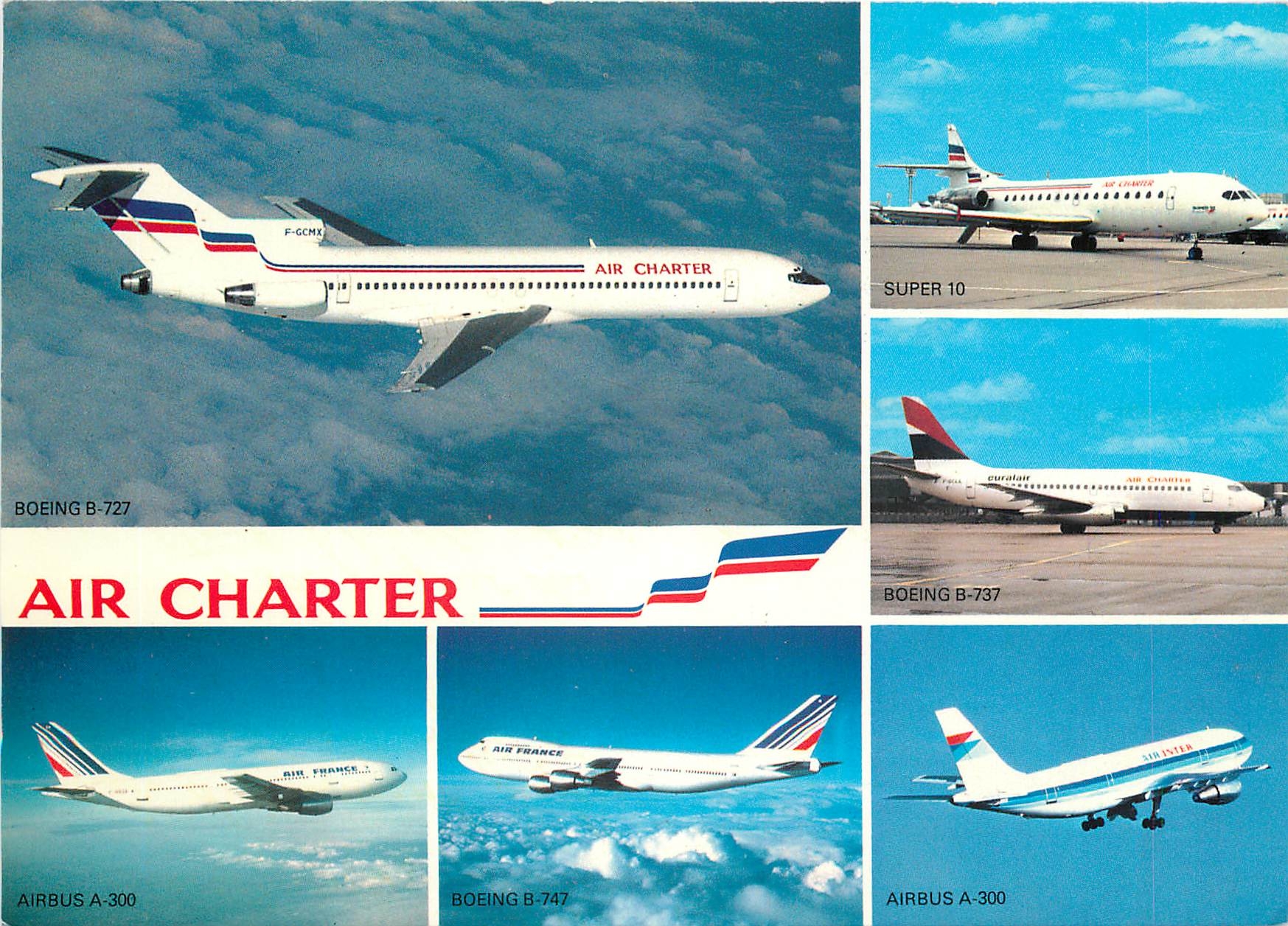 CPM Flotte utilisee par Air Charter Filiale d'Air France et d'Air Inter Aviation Avions