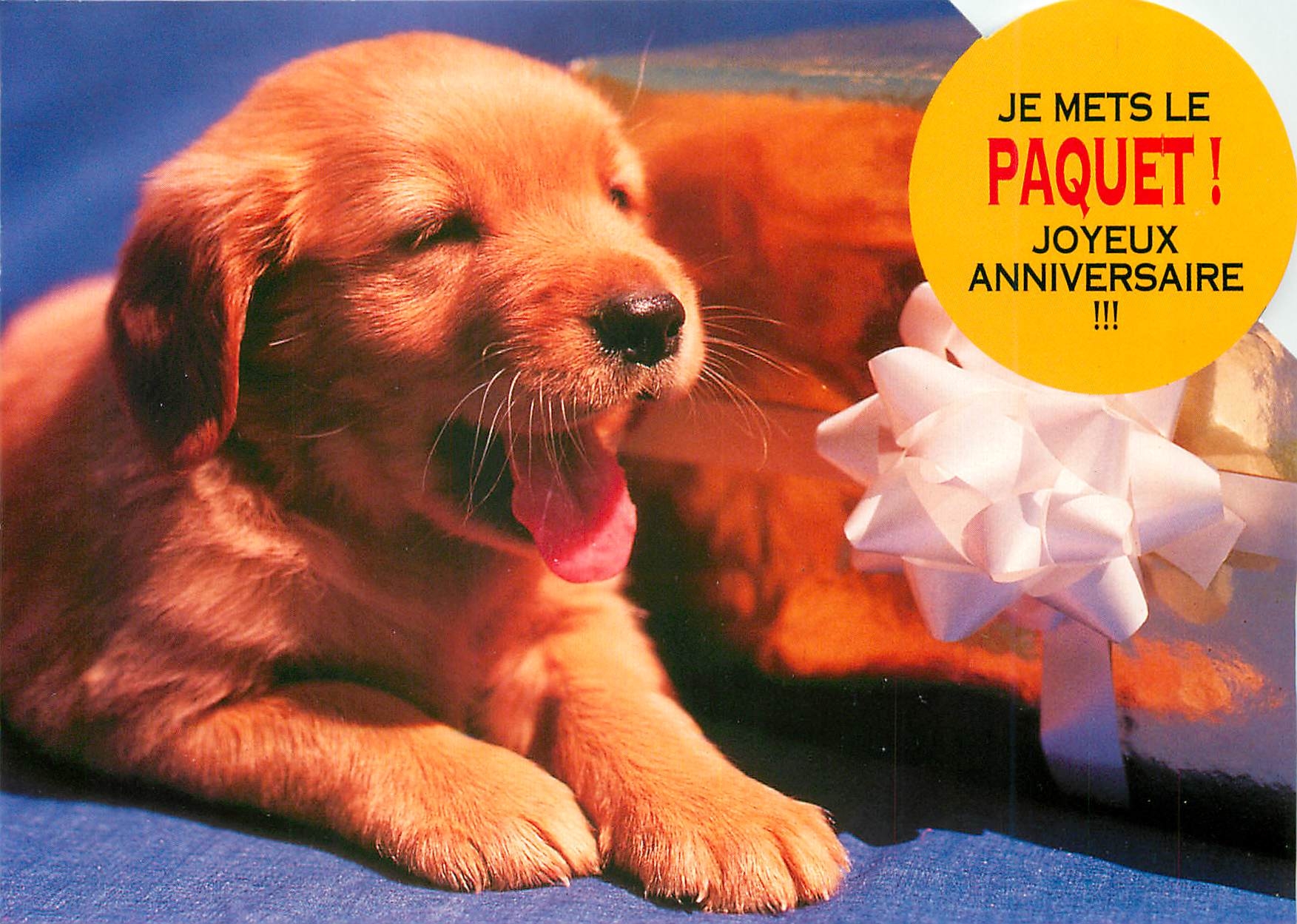 CPM Je mets le Paquet joyeux anniversaire