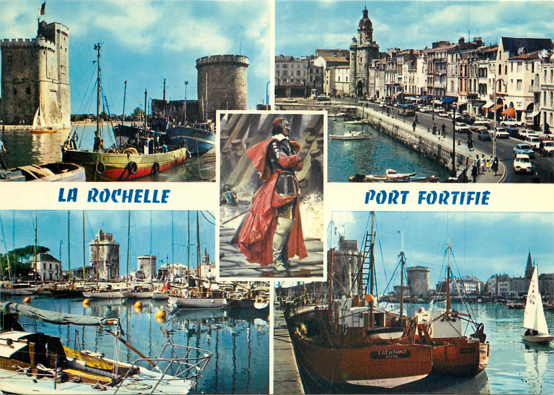 CPM En Aunis La Rochelle (Chte Mme) Le port Tours St Nicolas de la chaine et des Quatre Sergents La 