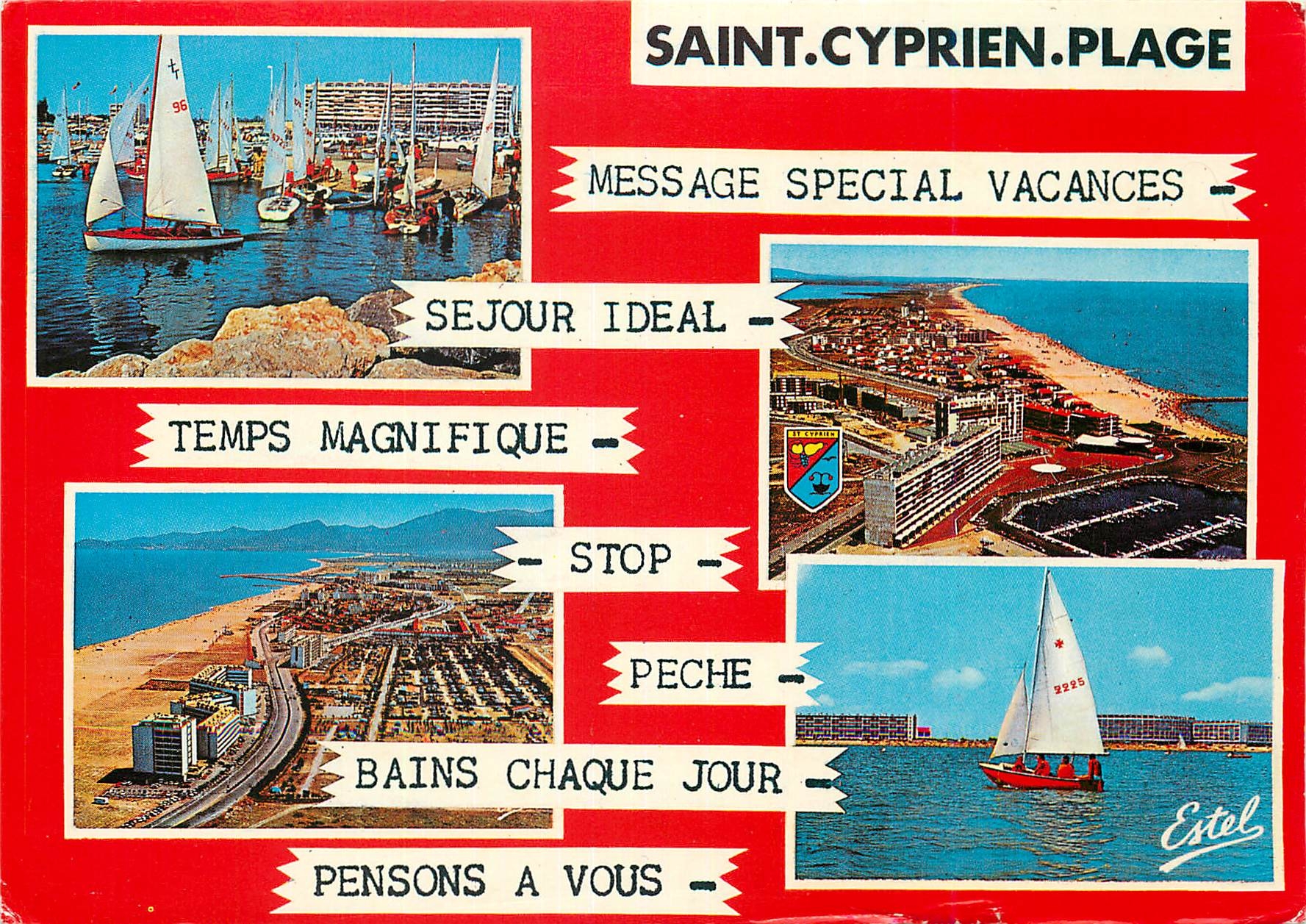 CPM Saint Cyprien (P O) Depart de regale Le port