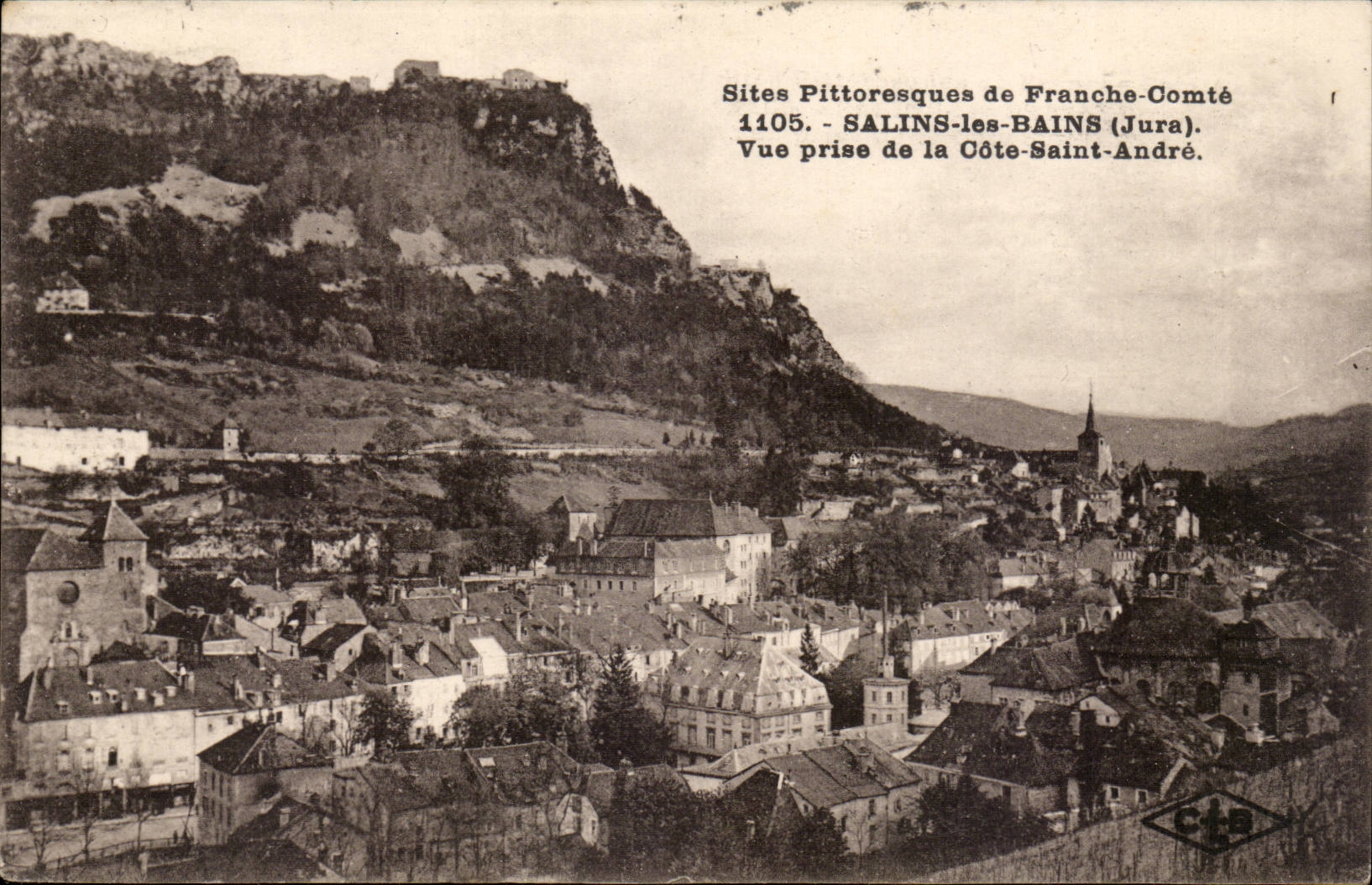 The Jura Picturesque-Saline-the-Baths Seen from of the Saint-Andrew Dimension - CPA