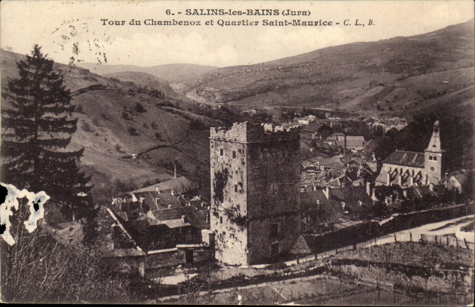 The Jura Picturesque-Saline-the-Bath-Turn of Chambenor and Quartier Saint-Maurice-CPA