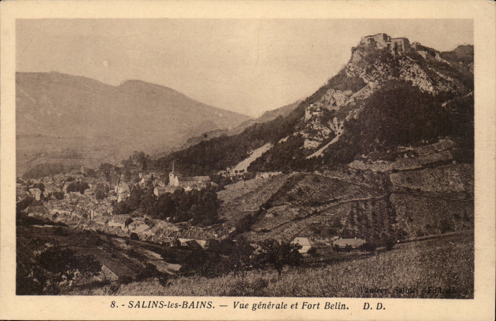 The Jura Vur Picturesque-Saline-the-Baths General and Fort Belin-CPA