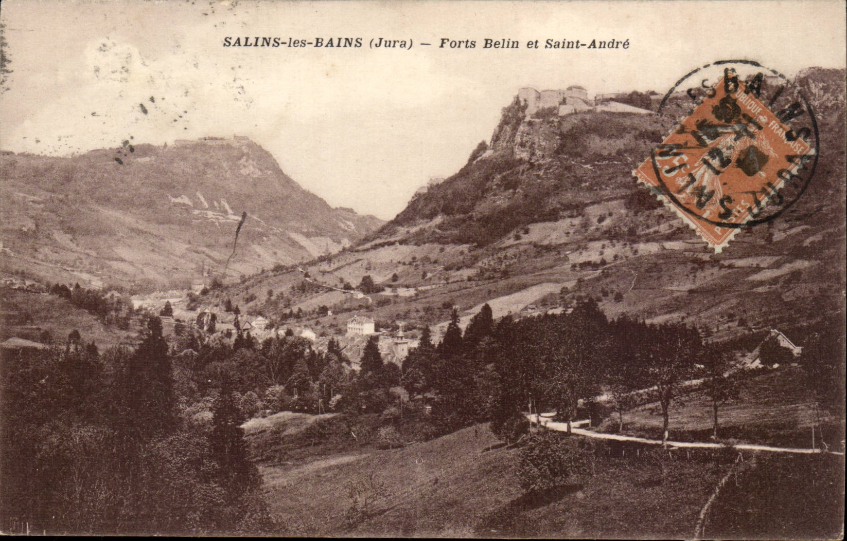 The Picturesque Jura Saline-the-Bainse Forts Belin and Saint-Andre-CPA