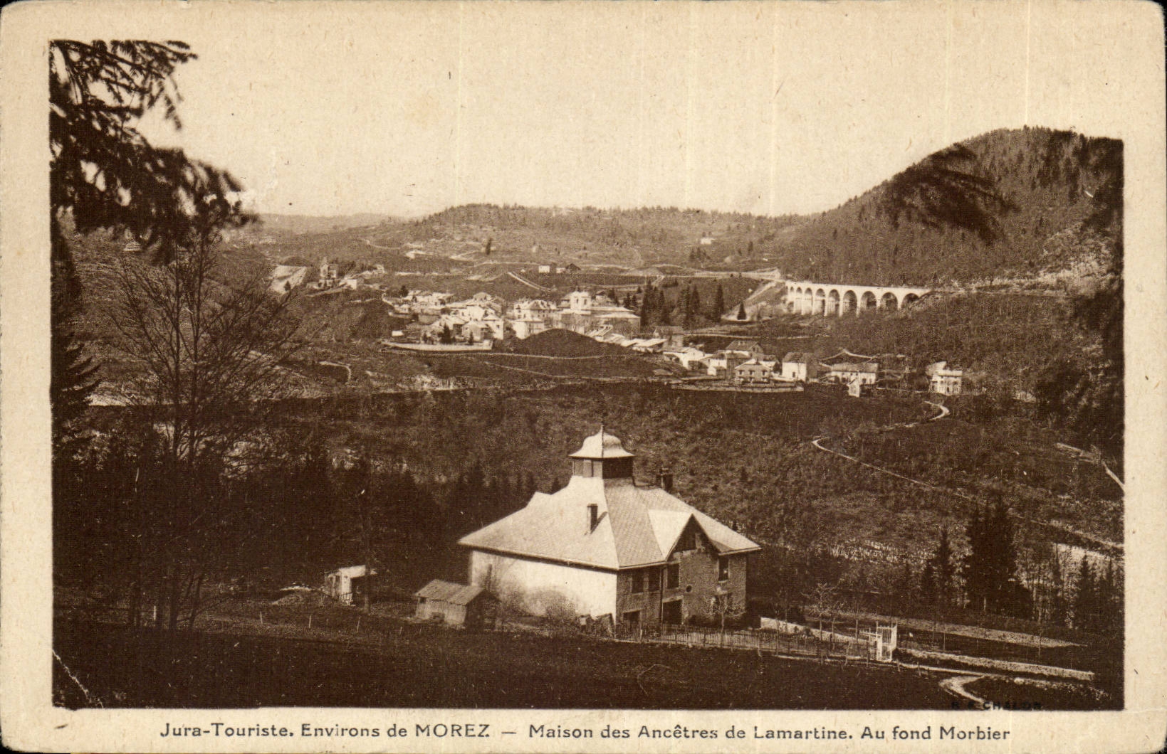 The Picturesque Jura Surroundings of Morez_ House of the Ancestors of Lamartine At the Morbier-CPA Bottom
