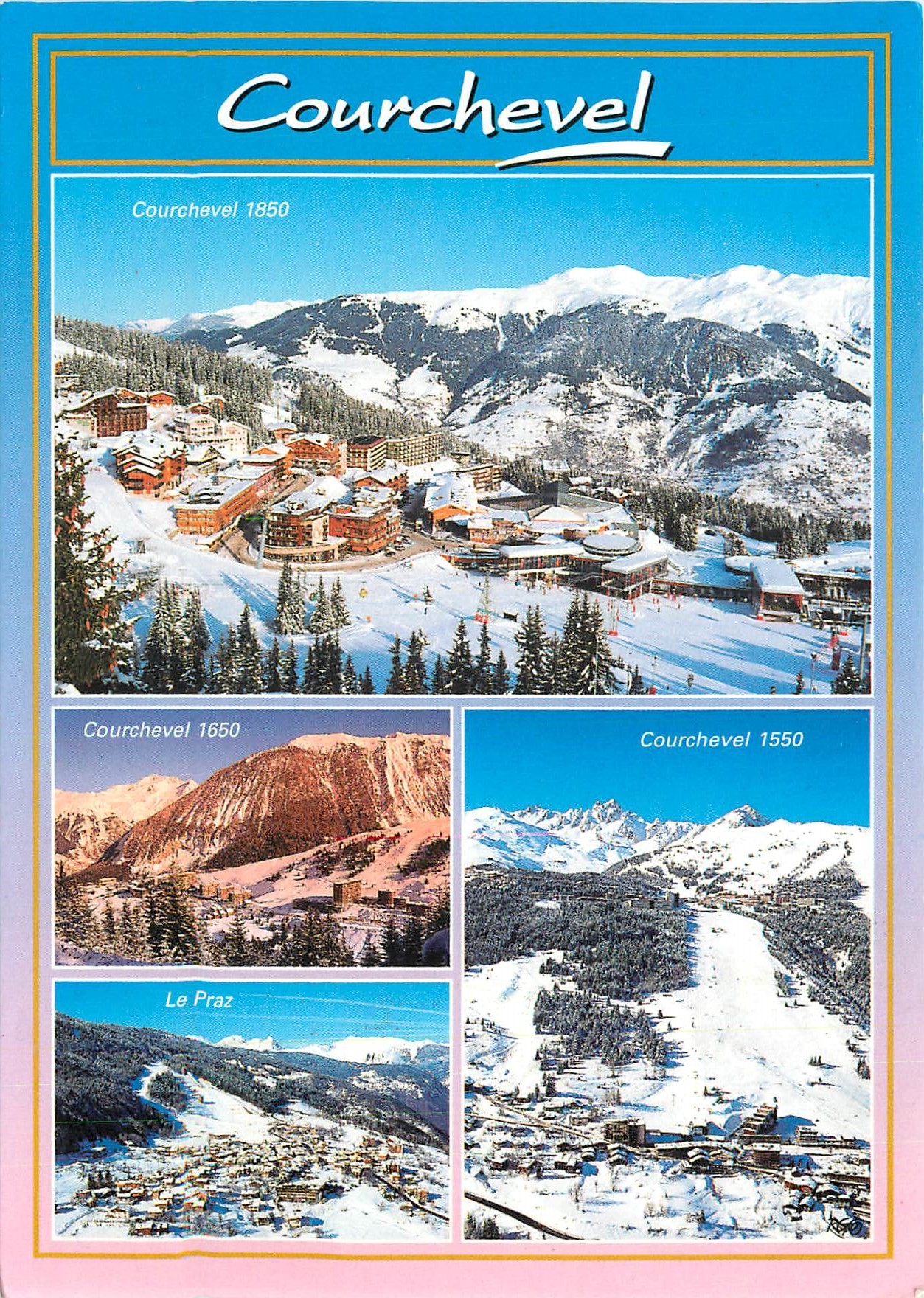 CPM Courchevel 1850 (Savoie) En Tarentaise Vaste Station de renommee mondiale au depart des Trois Va