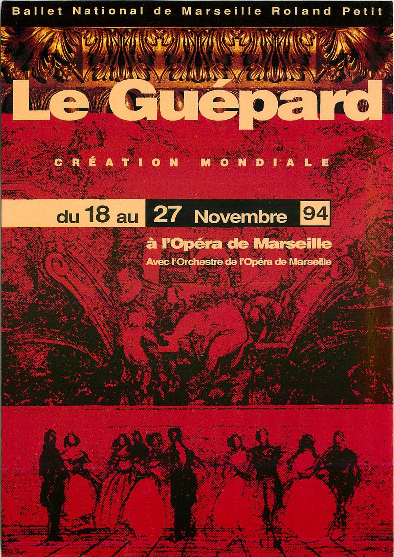 CPA Le Guepard du 18 au 27 novembre 94 Opera de Marseille
