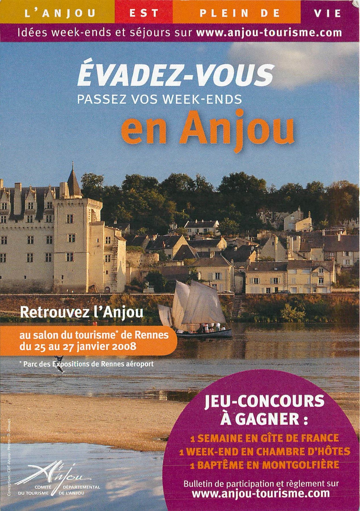 CPA Evader Vous Passez vos Week Endes en Anjou