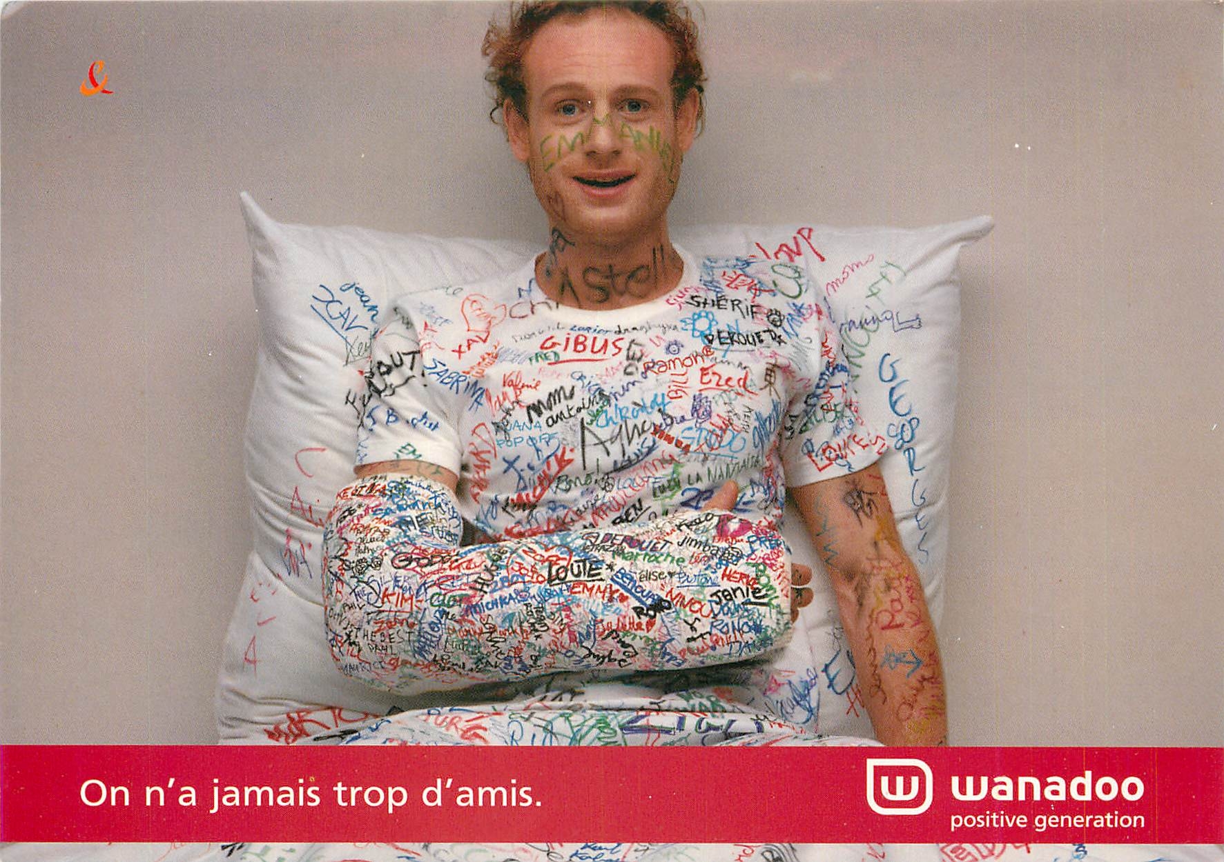 CPA On a jamais trop d'amis Wanadoo