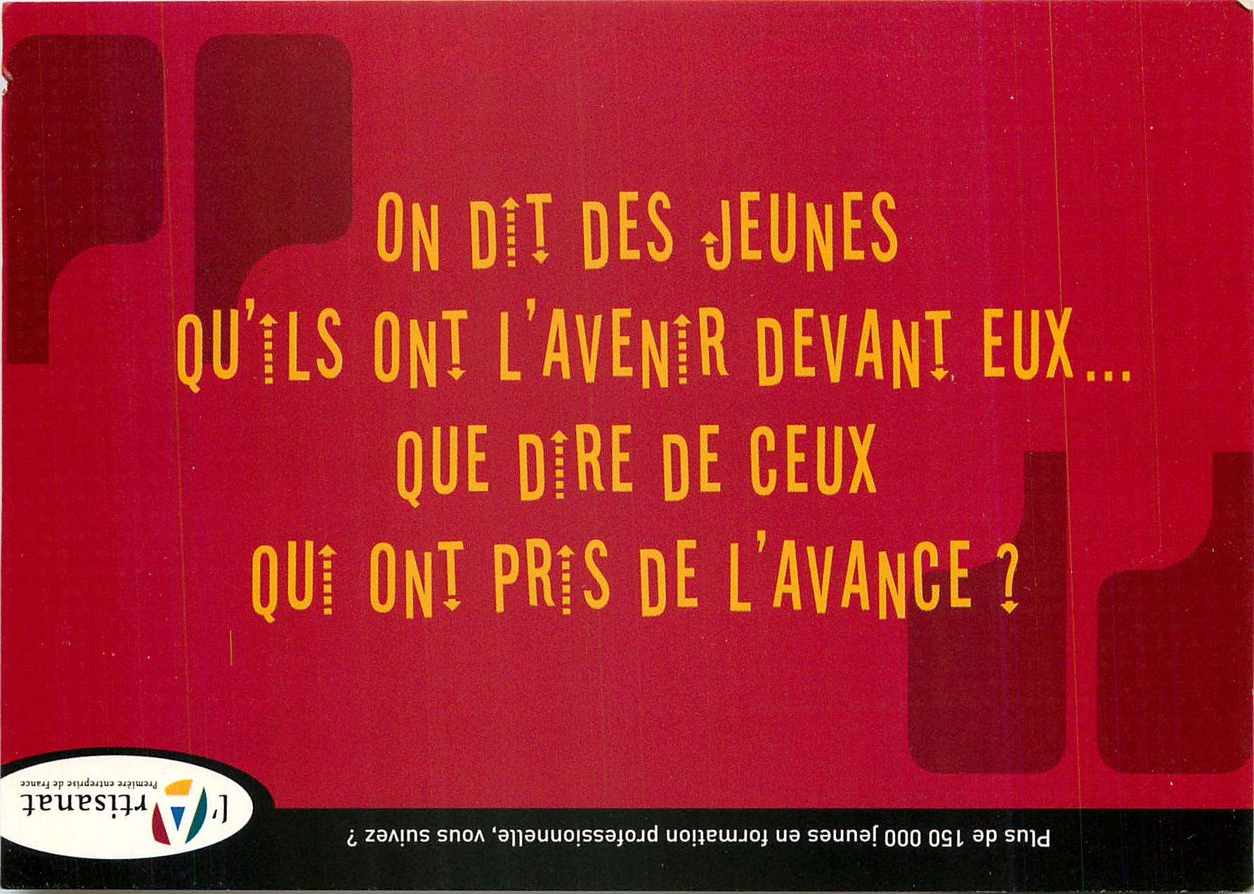 CPA On dit de Jaunes qu'ils ont l'avenir devant eux Artisanat