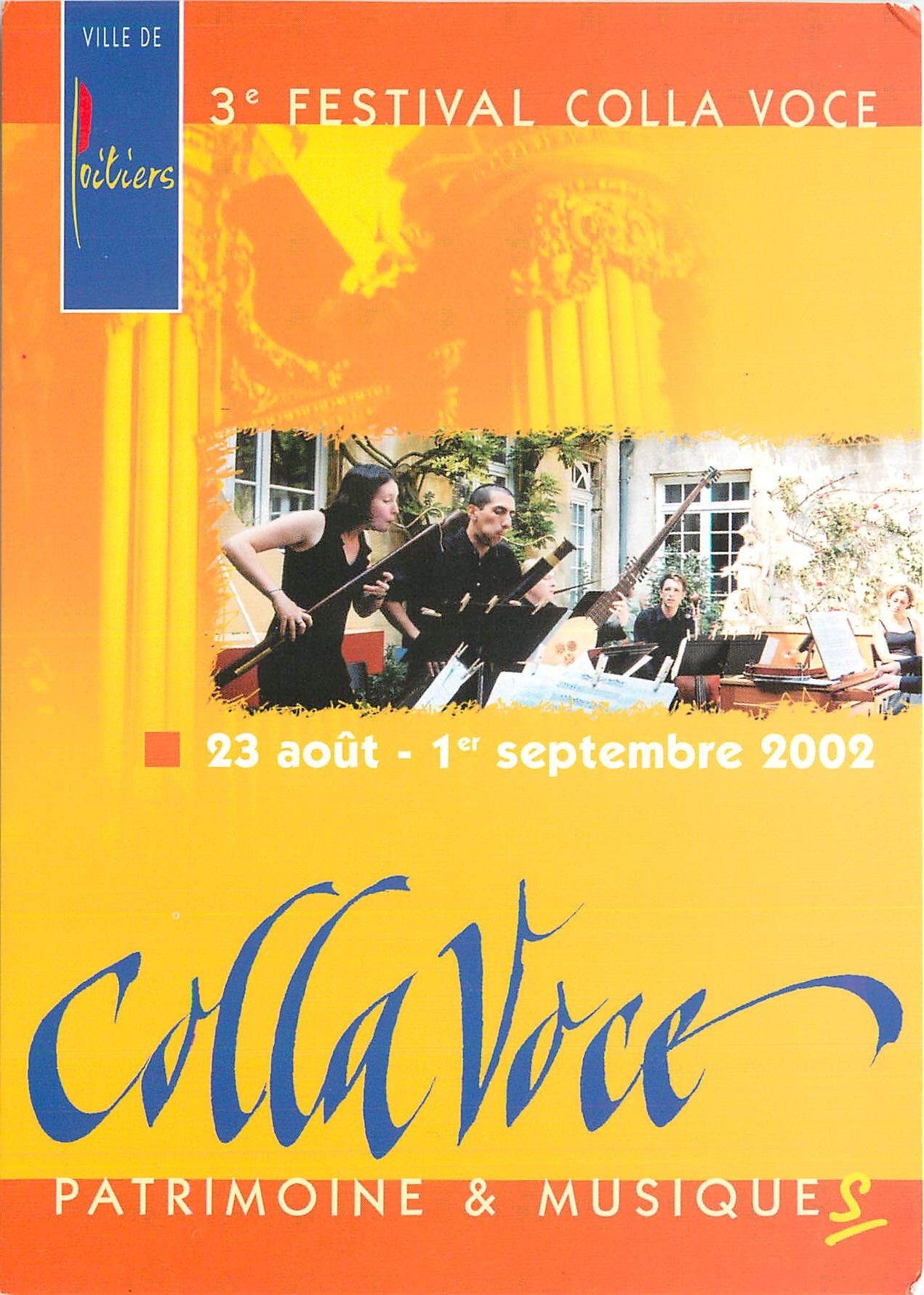 CPA 3e Festival Colla Voce Poitiers