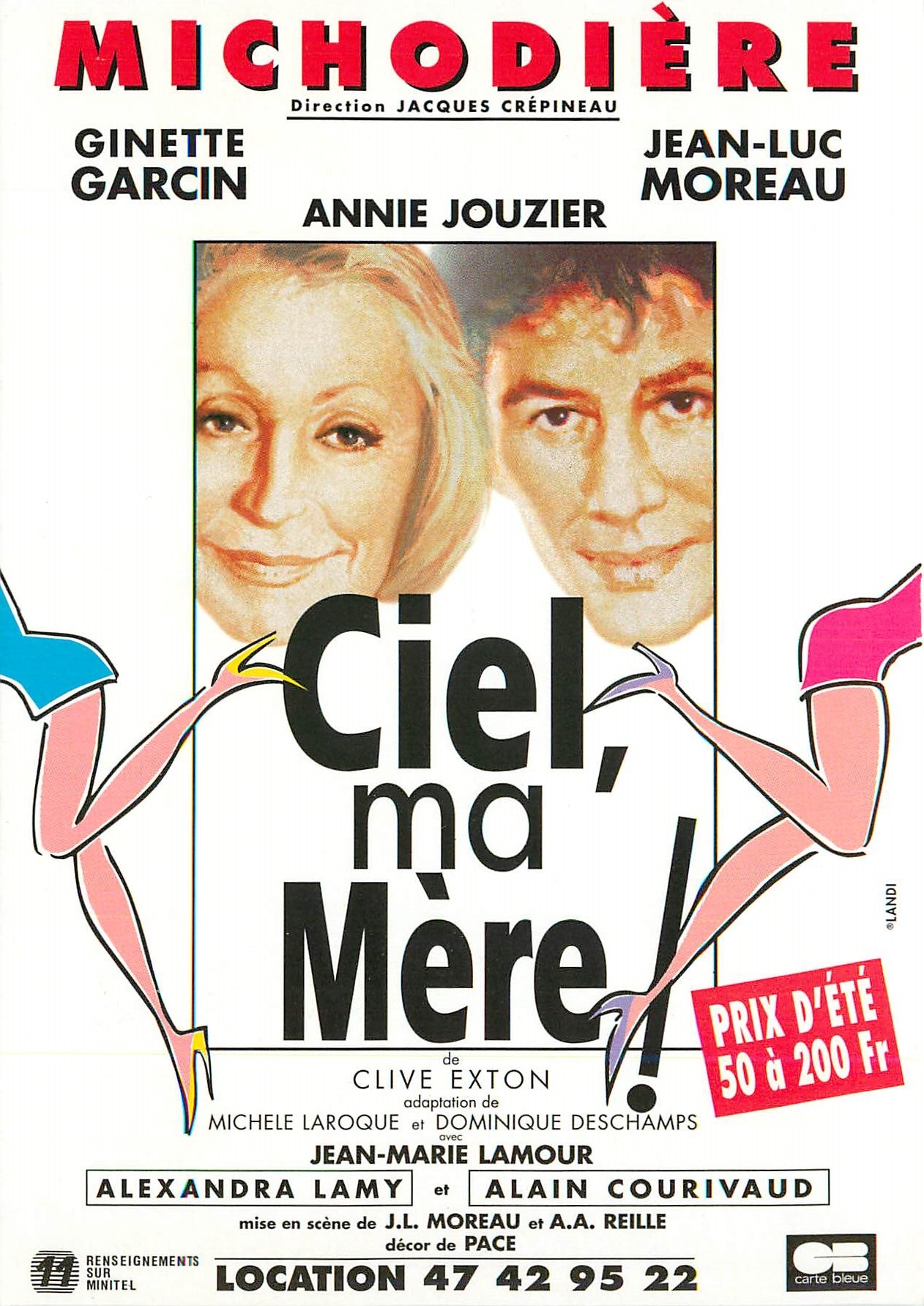 CPA Michodiere Ginette Garcin Annie Jouzier Ciel ma mere