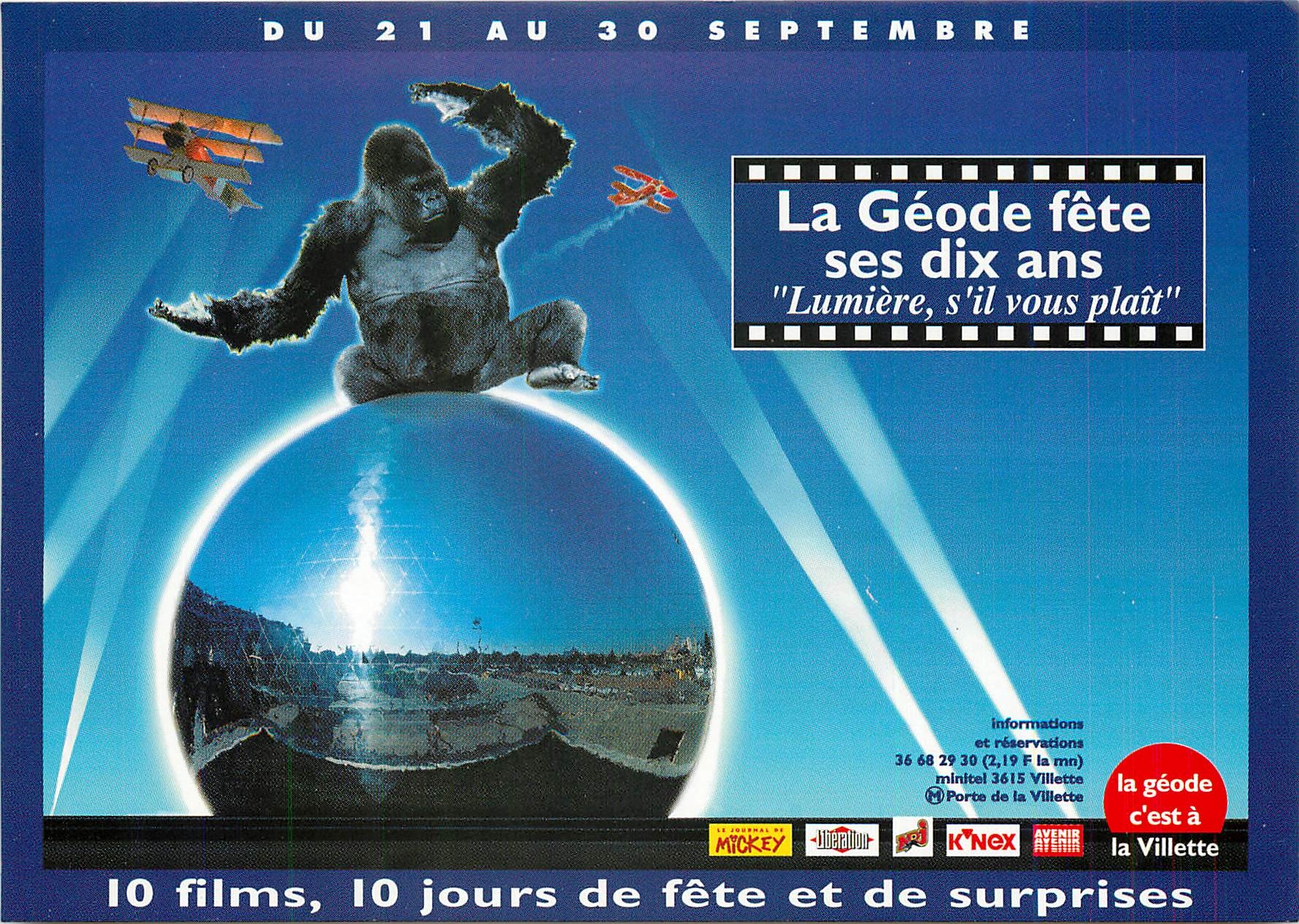 CPA La Geode Fete ses dix ans lumiere s'il vous plait Paris