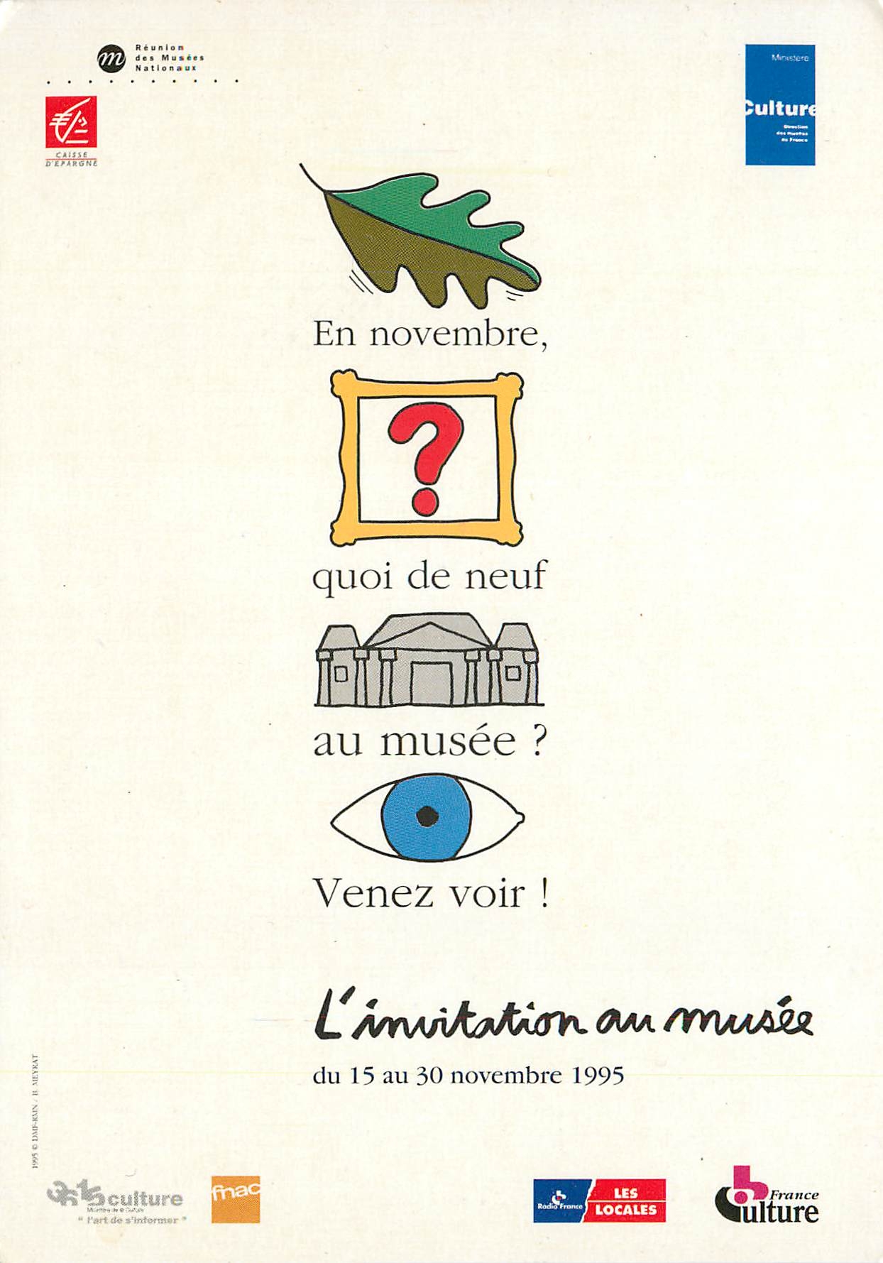CPM L'invitation au Musee 1995