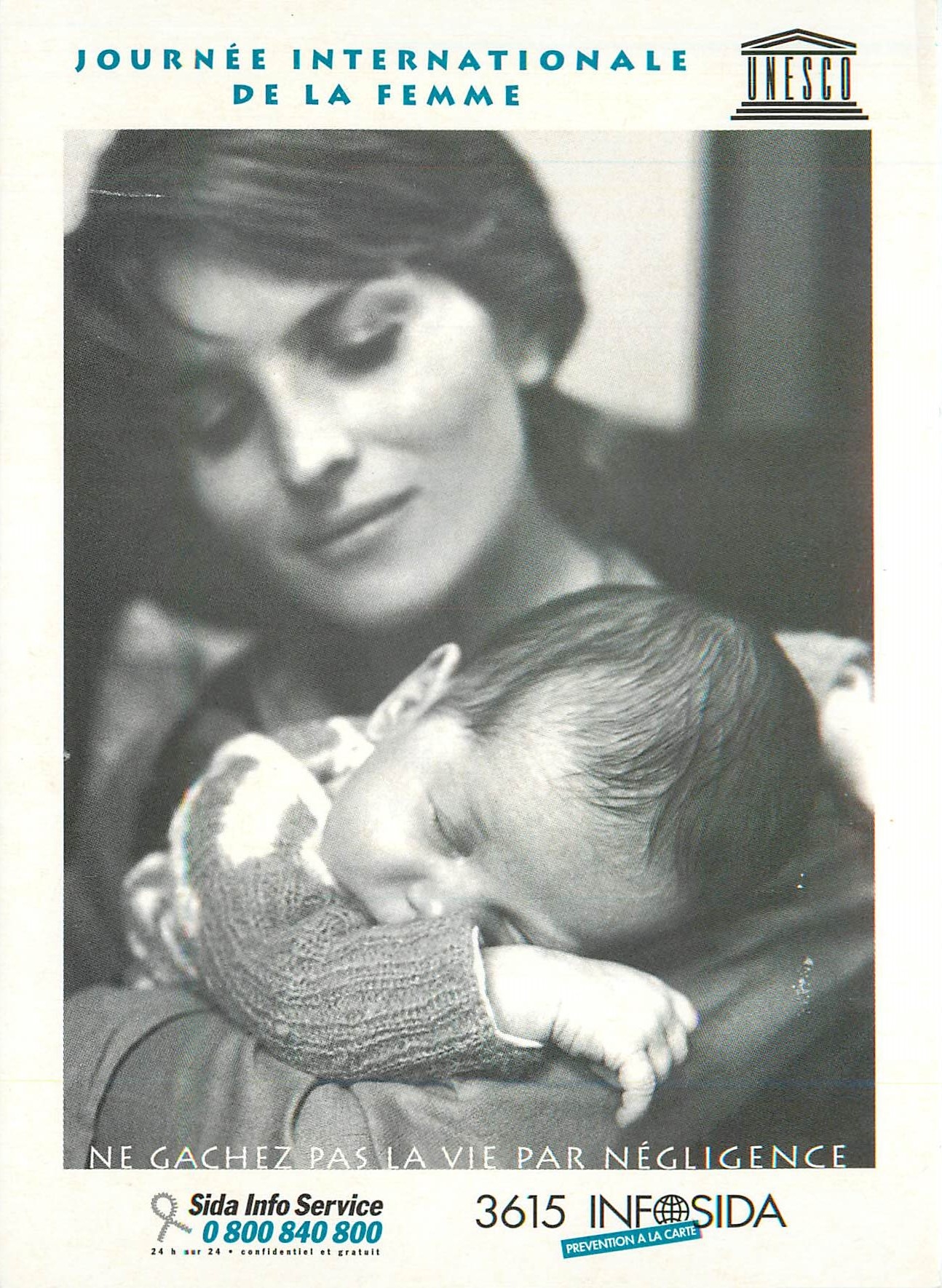 CPM Journee internationale de la Femme SIDA AIDS