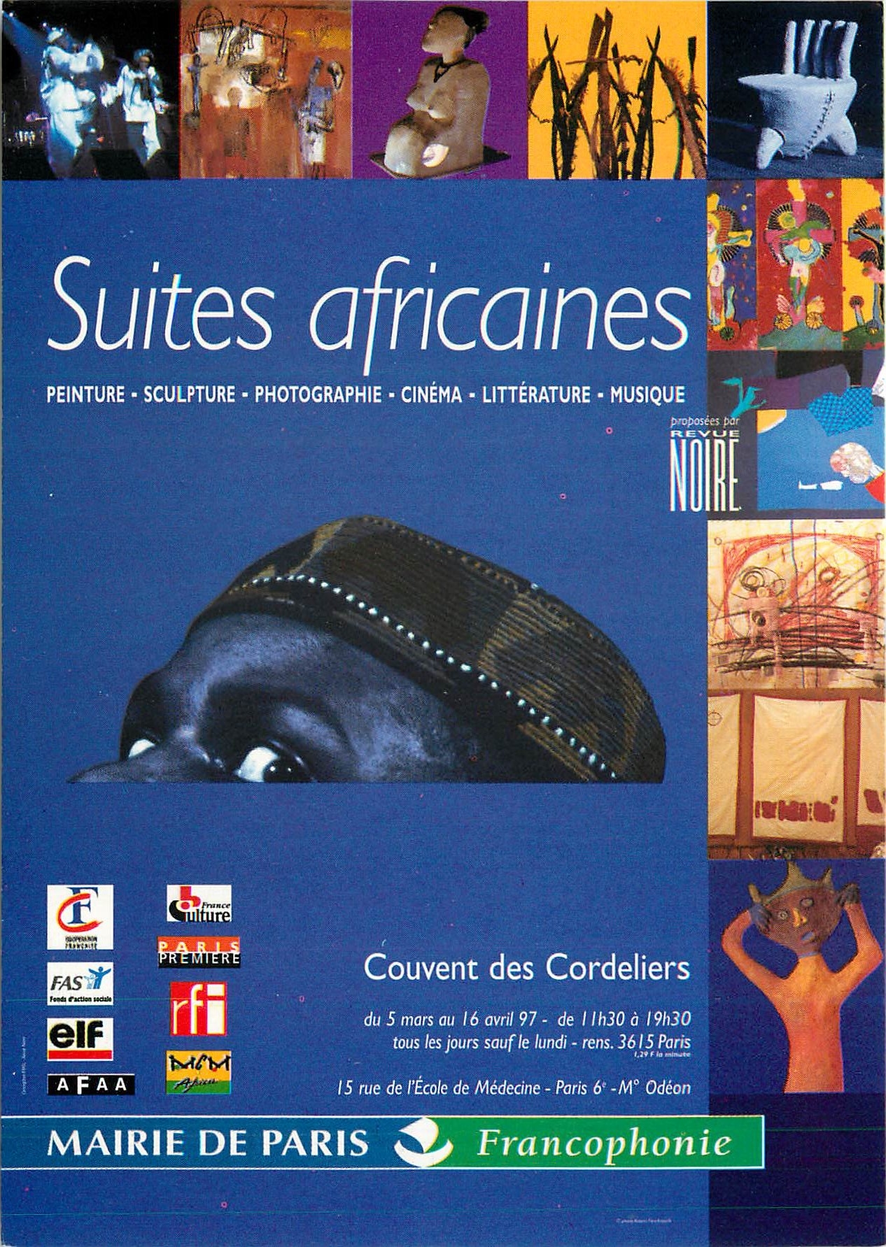 CPM Suites africaines Peintures Soulpture protographie Paris