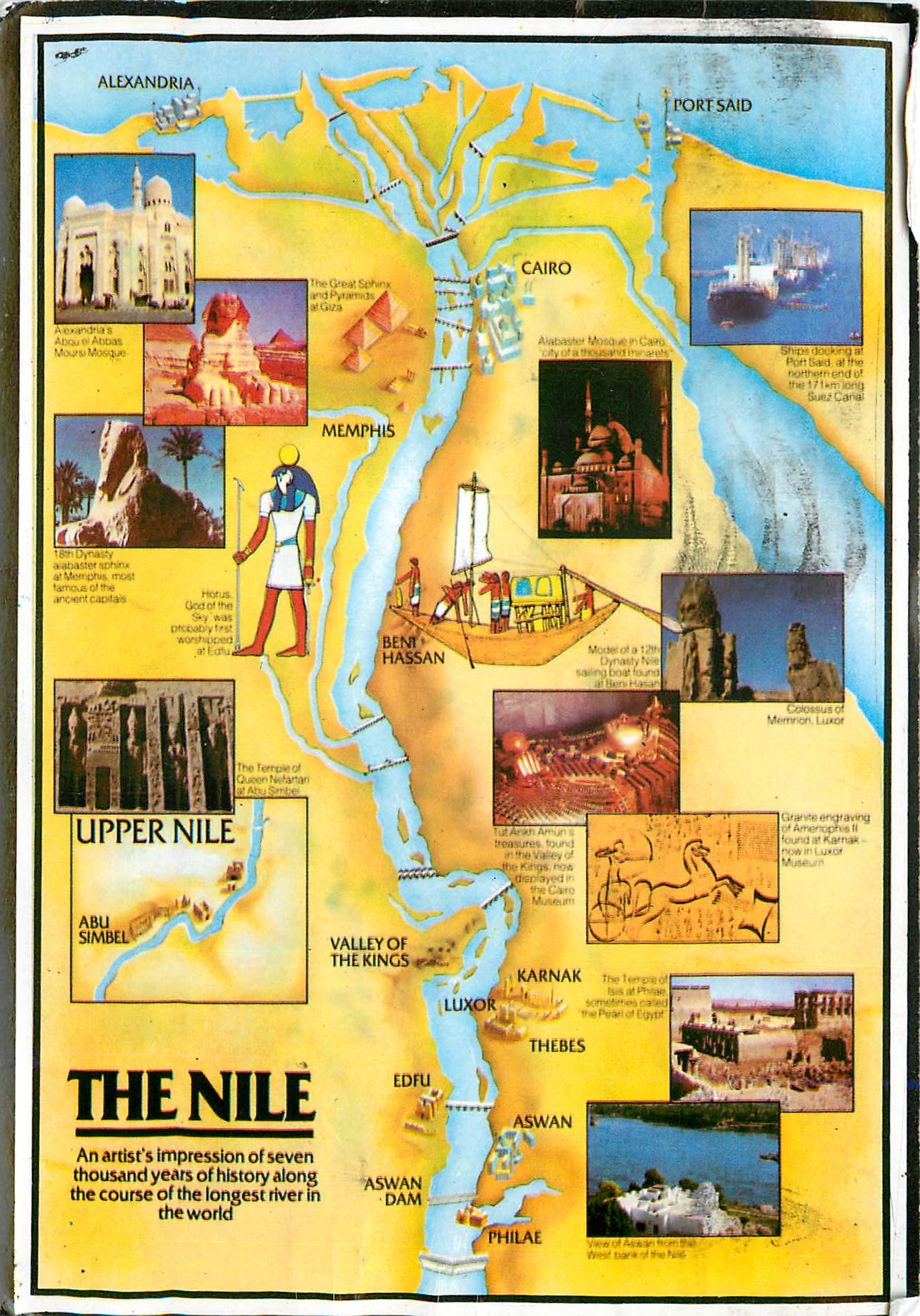 CPM Map of Egypt Landkart von Agypten