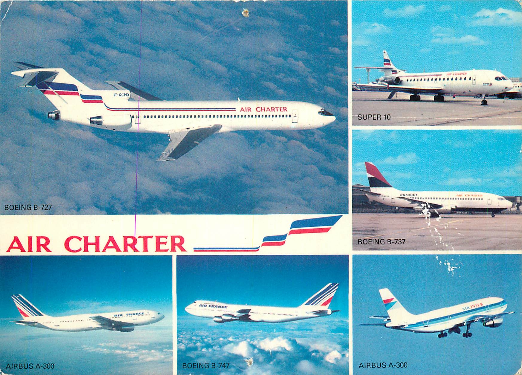 CPM Flotte utilisee par Air Charter Filiale d'Air France et d'Air Inter