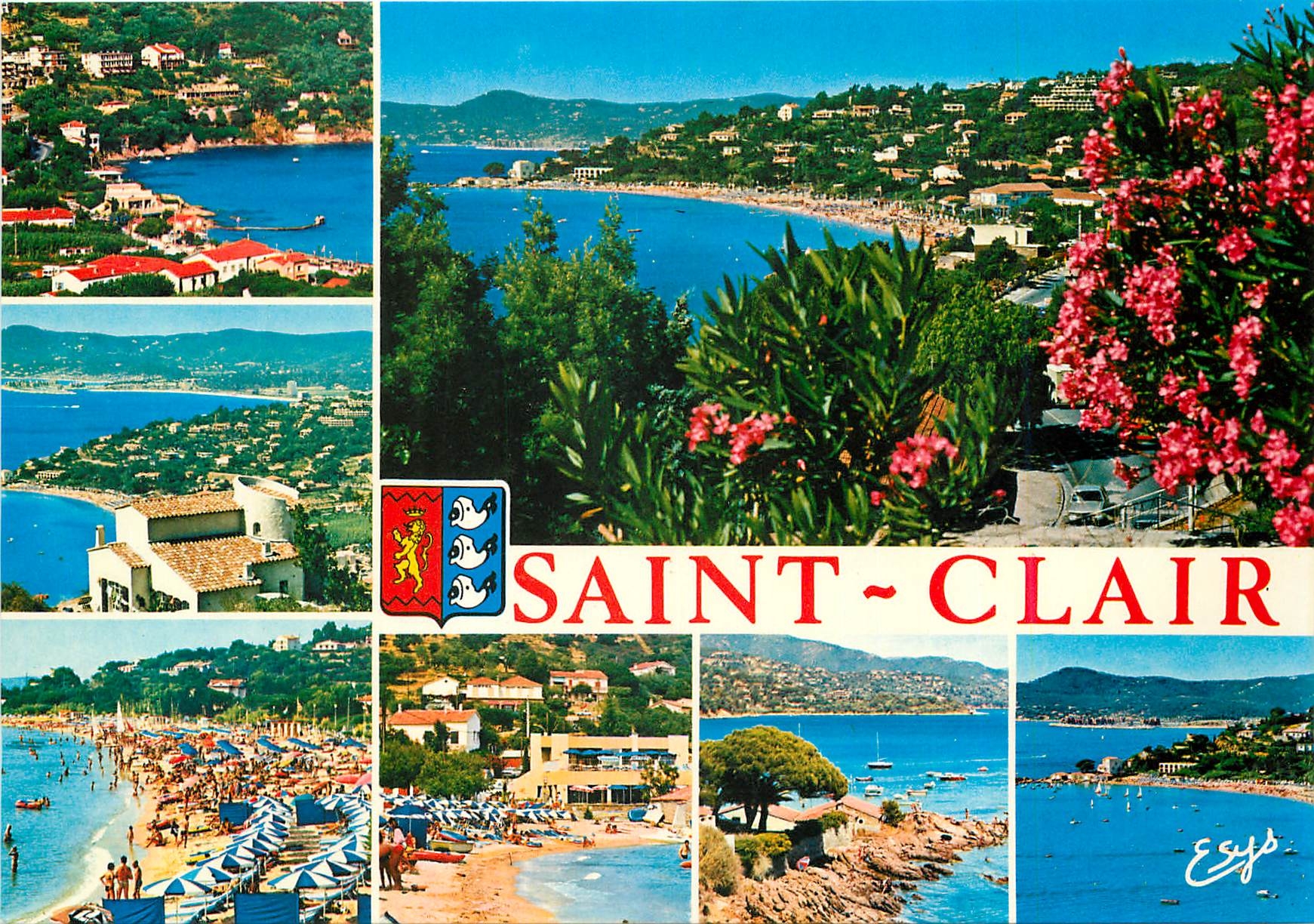 CPM La Cote d'Azur Varoise Commune du Lavandou Saint Clair (Var) La Plage Vue generale