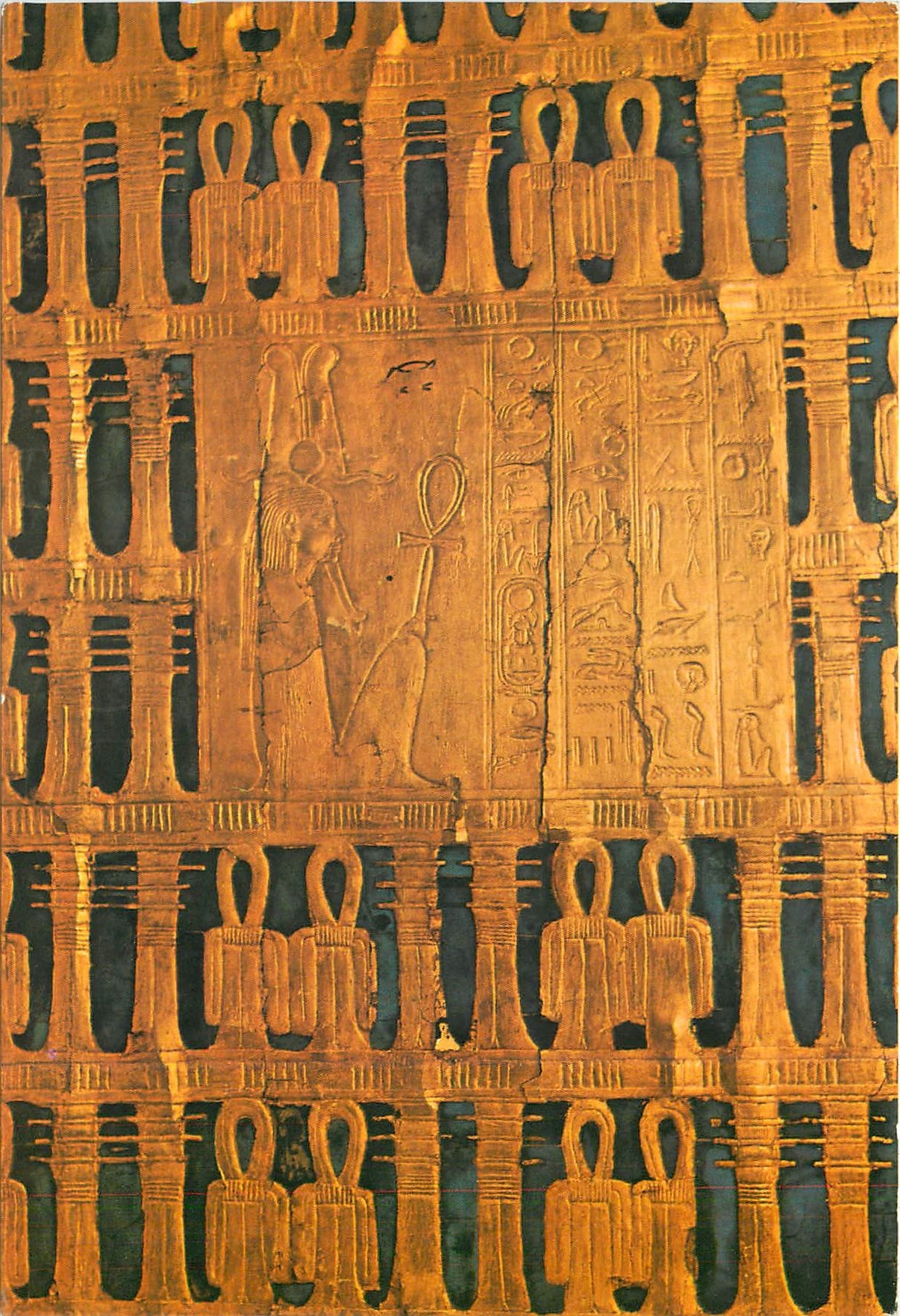 CPM Porte de la premiere grande chapelle en or et Faience belue