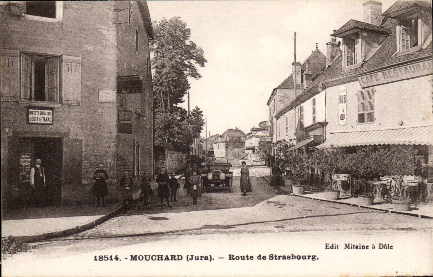 Jura-tourist Automobile Informer-Road of Strasbourg-CPA TOP