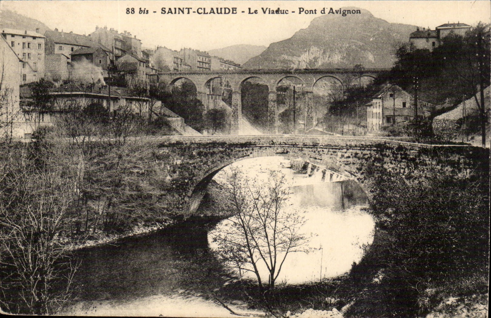 Jura-Tourist-Saint-Claude the Viaduct Bridge of Avignon - CPA