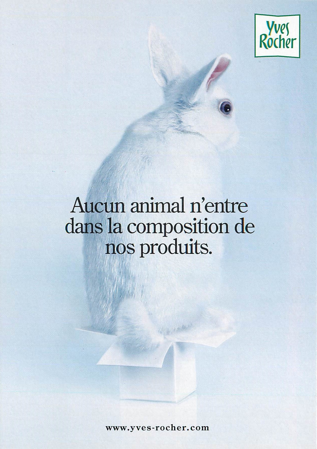 CPM Aucun animal n'entre dans la composition de nos produits Yves Rocher Lapin
