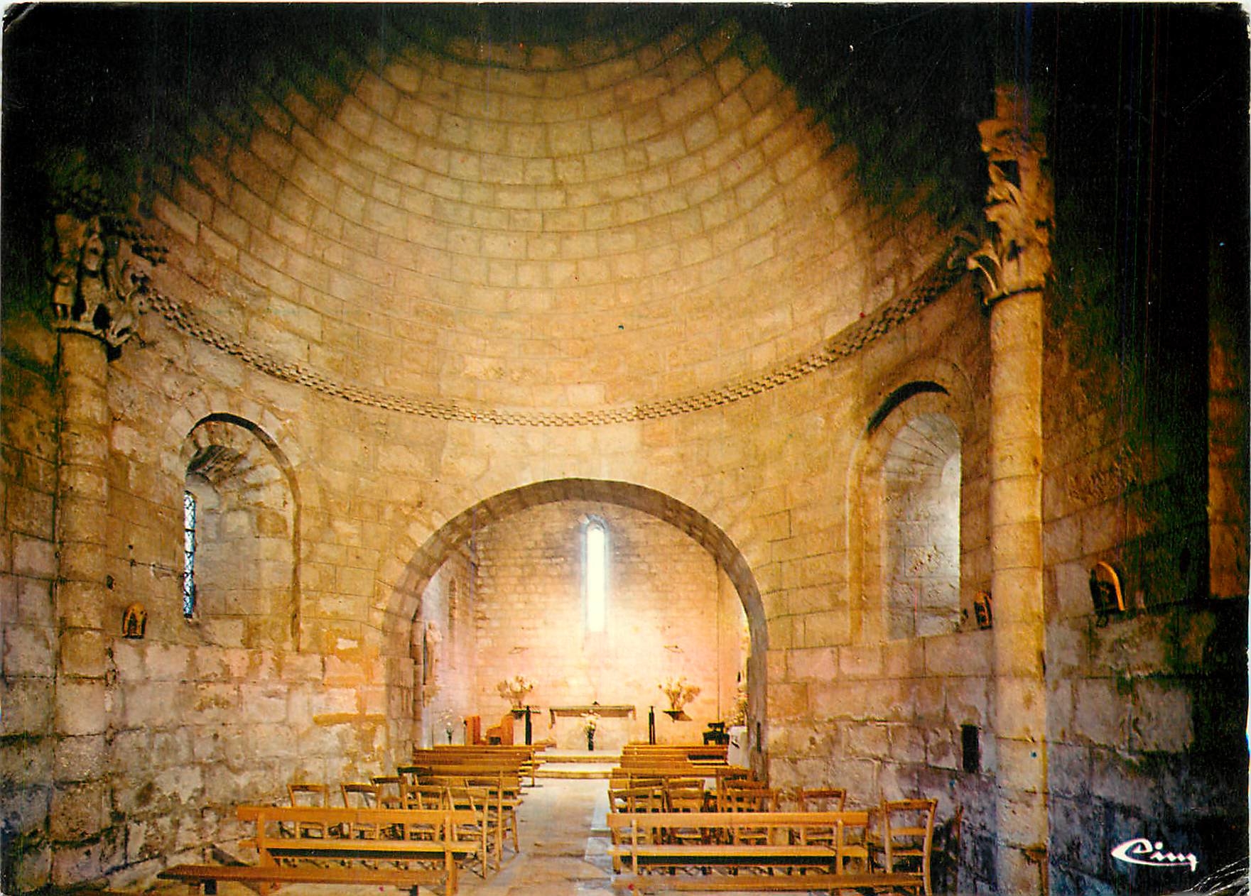 CPM Larressingle Gers L'interieure de l'eglise