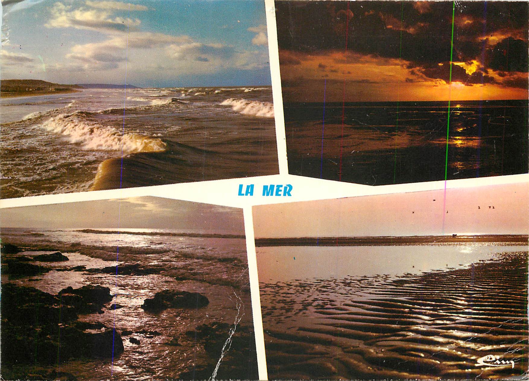 CPM Bords de mer Effets de vagues 