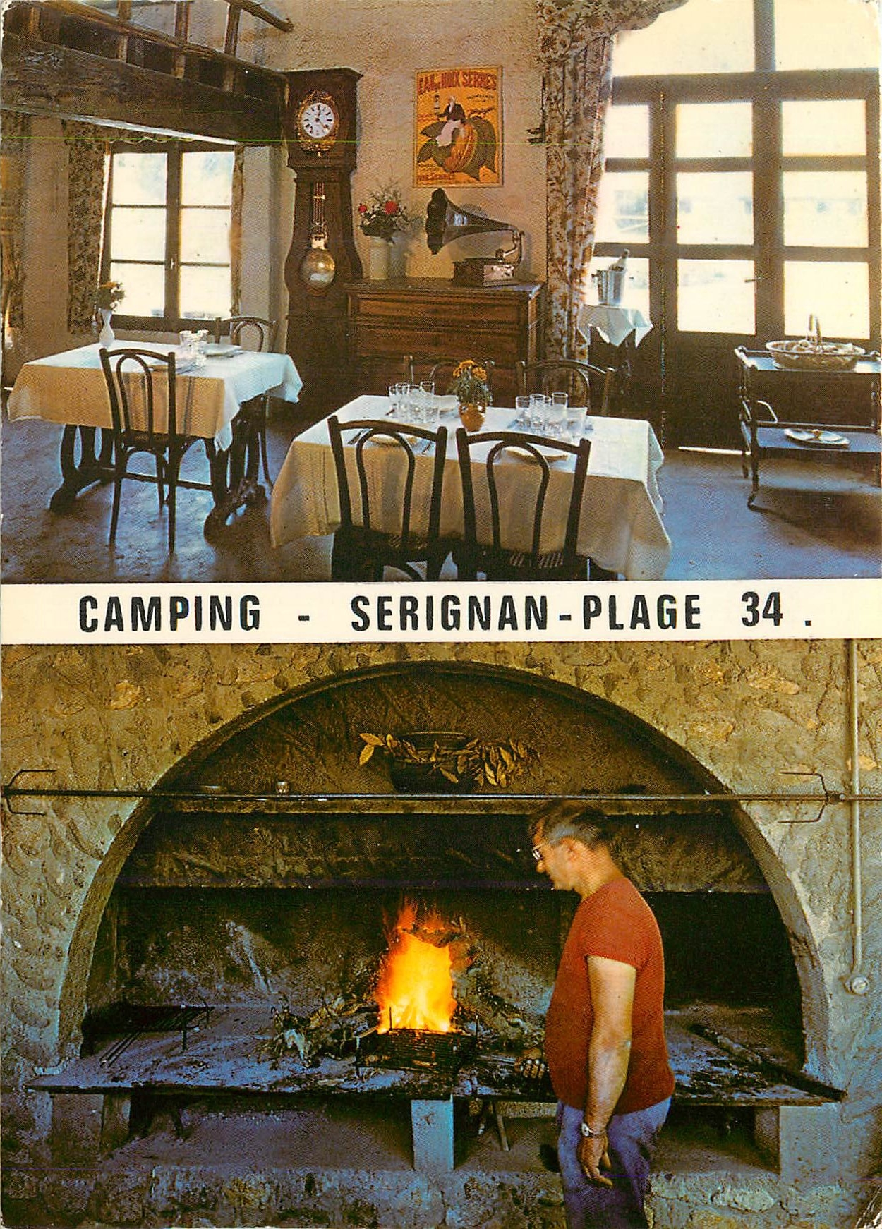 CPM Camping Serignan Plage Herault Restaurant et Cheminee
