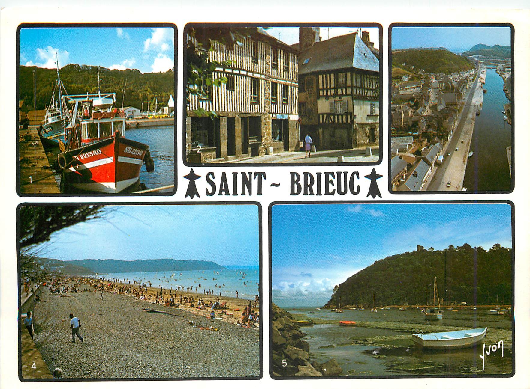 CPM Saint Brieuc Cotes du Nord Le Legue les bateaux de peche Vieilles Maisons Le Bassin du Legue