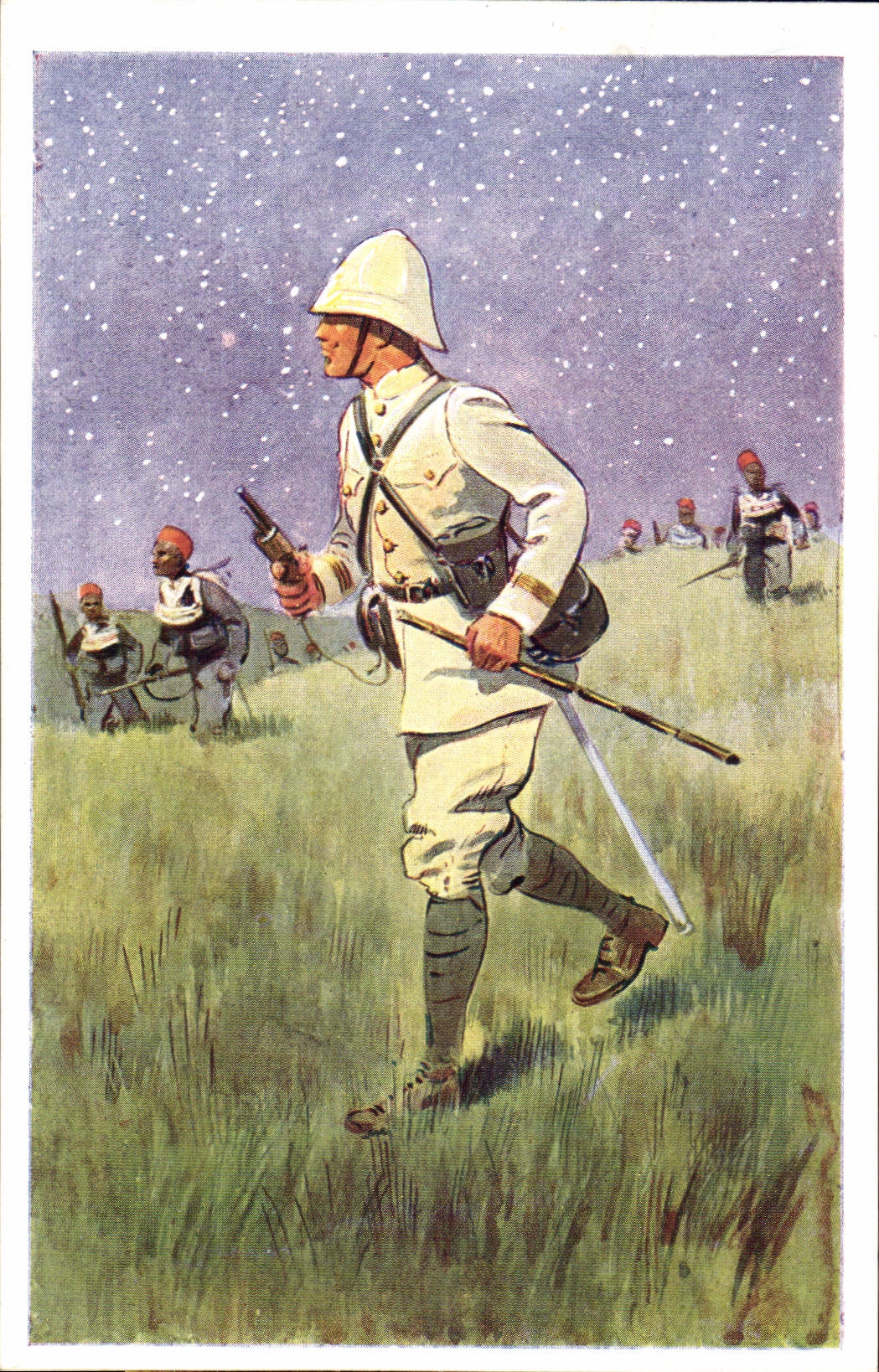 CPA Fiegenschuh Alsacien ne a Robetsau Legion etrangere Tchad MAroc Ouadai